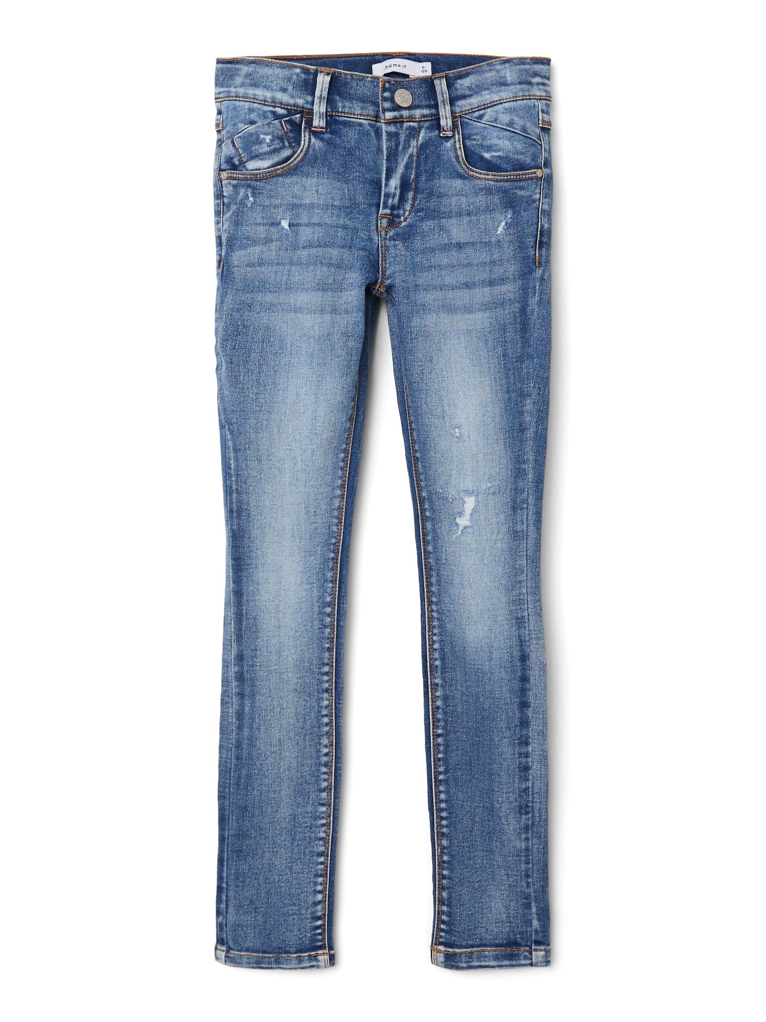 NAME IT Kavbojke 'Polly Tonson'  moder denim / bela