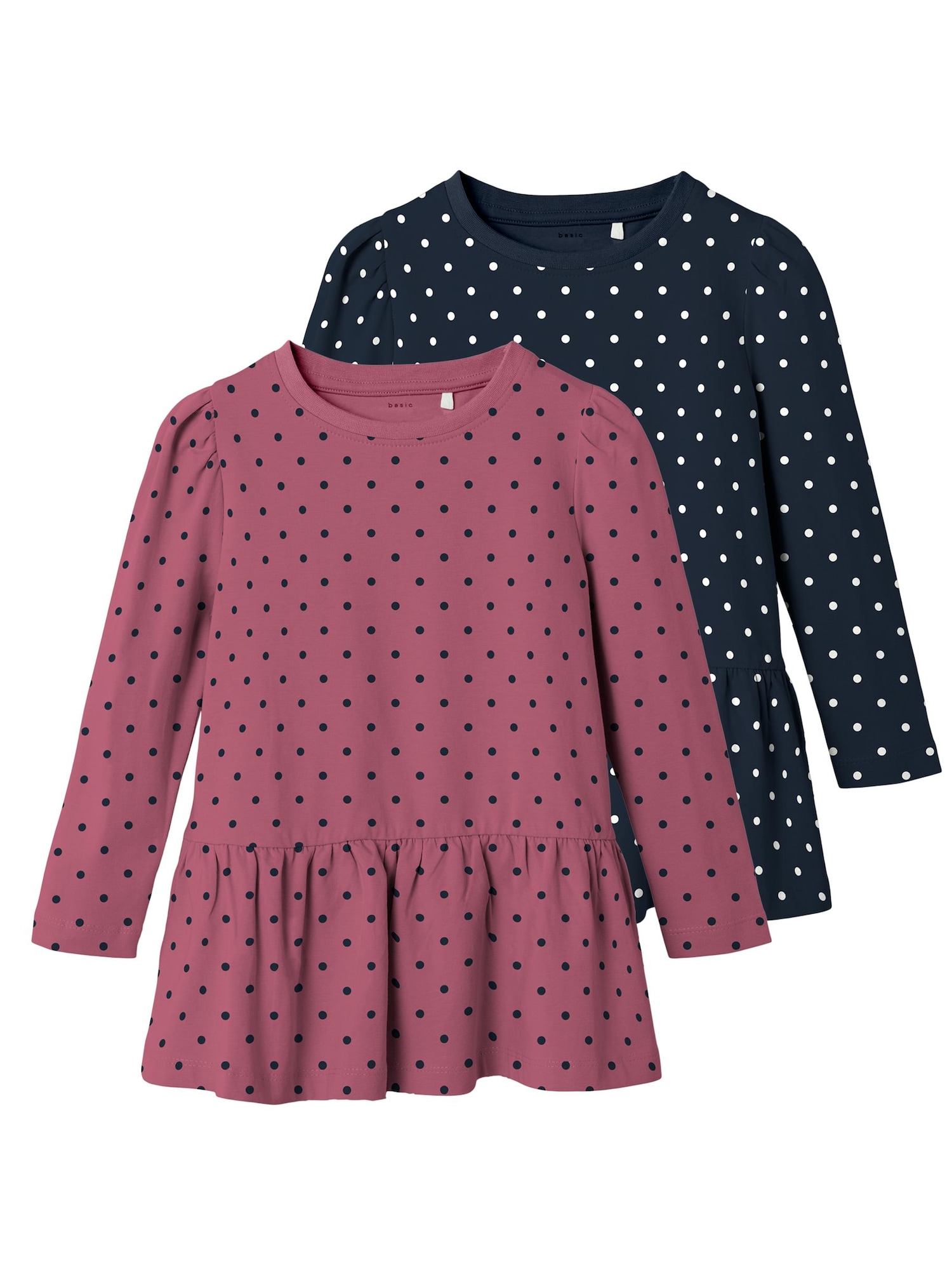 NAME IT Majica 'VILMINA'  temno modra / rosé / bela