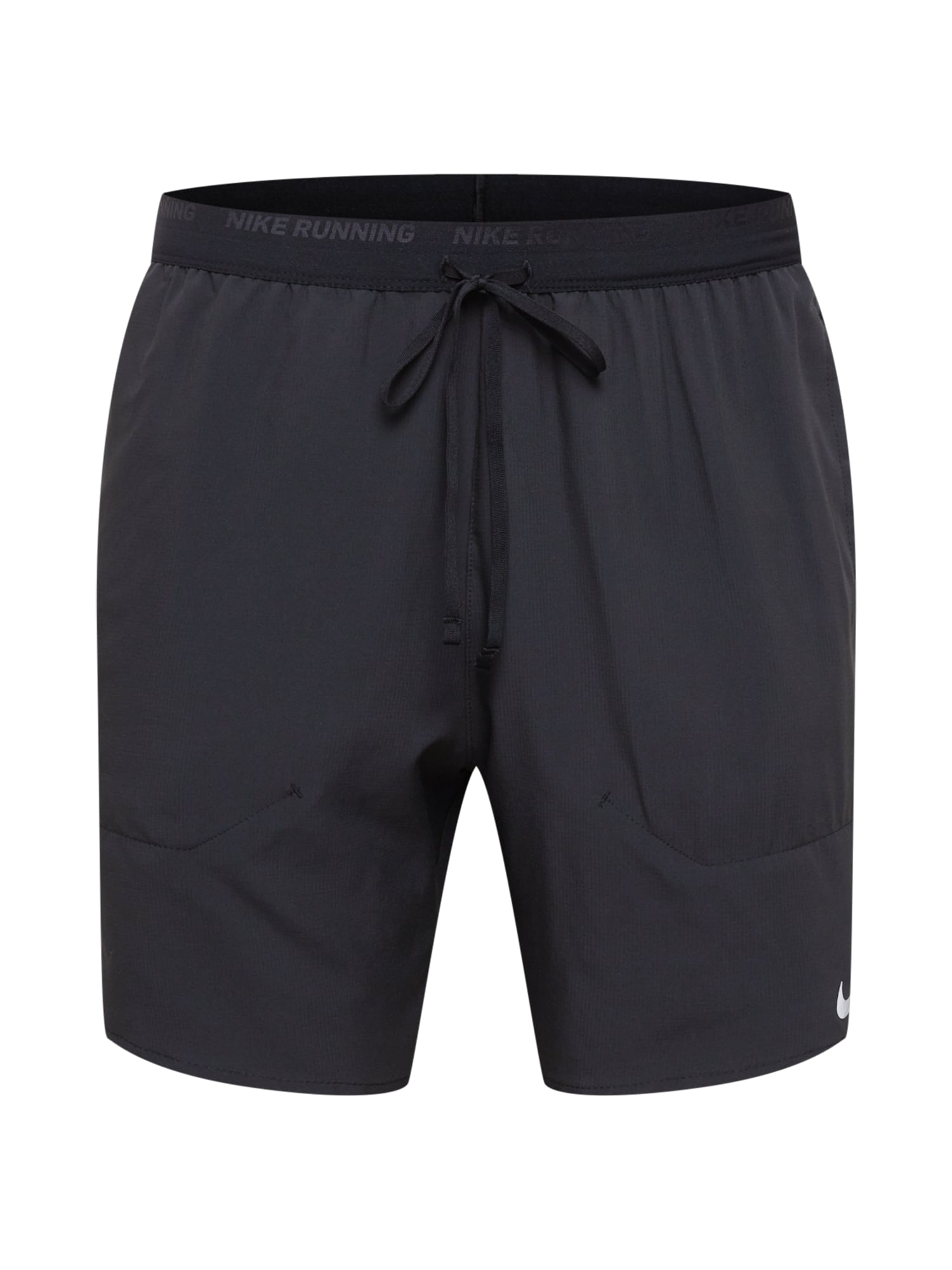 NIKE Športne hlače  črna / srebrna