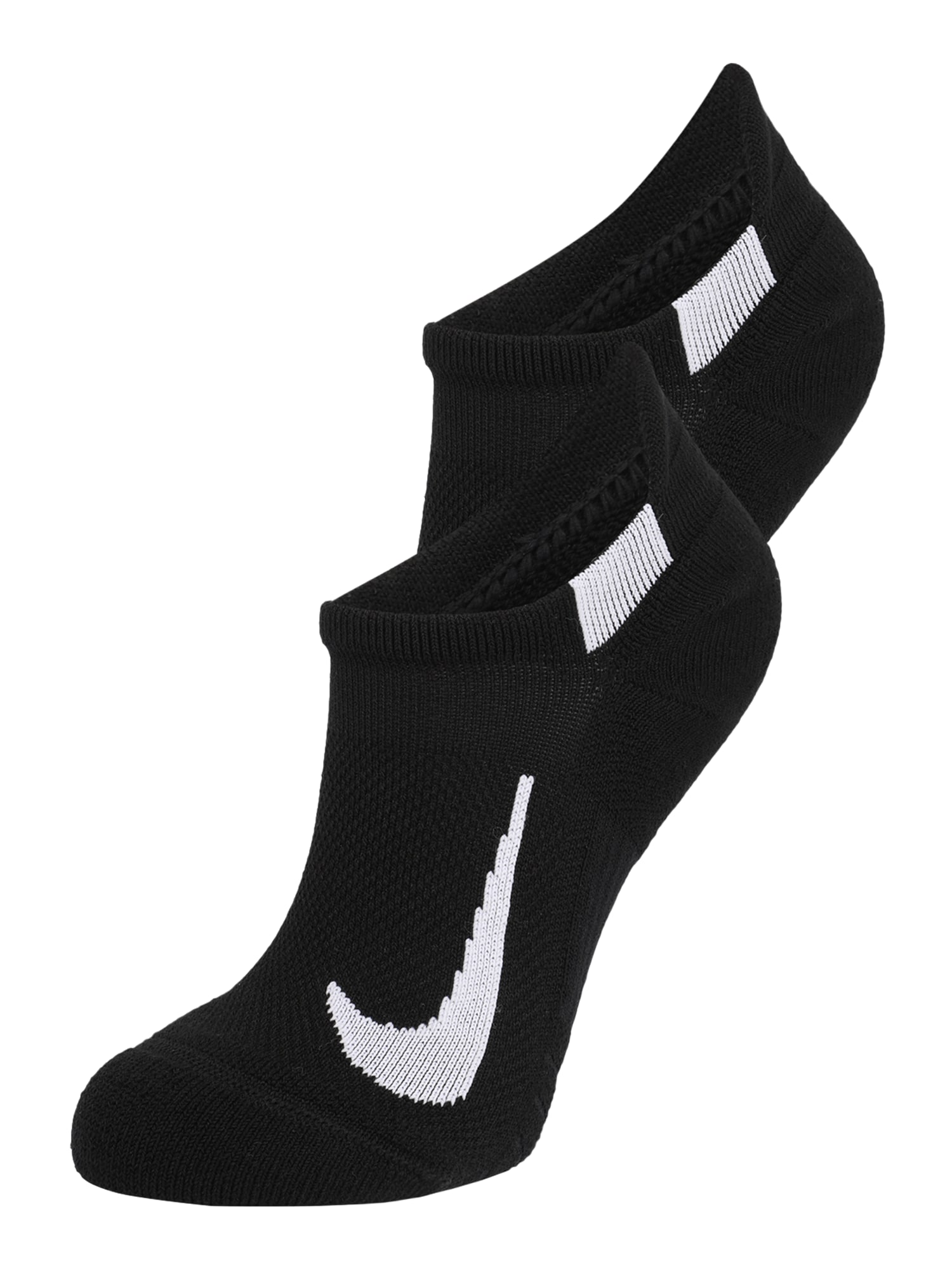 NIKE Športne nogavice 'Multiplier'  črna / bela