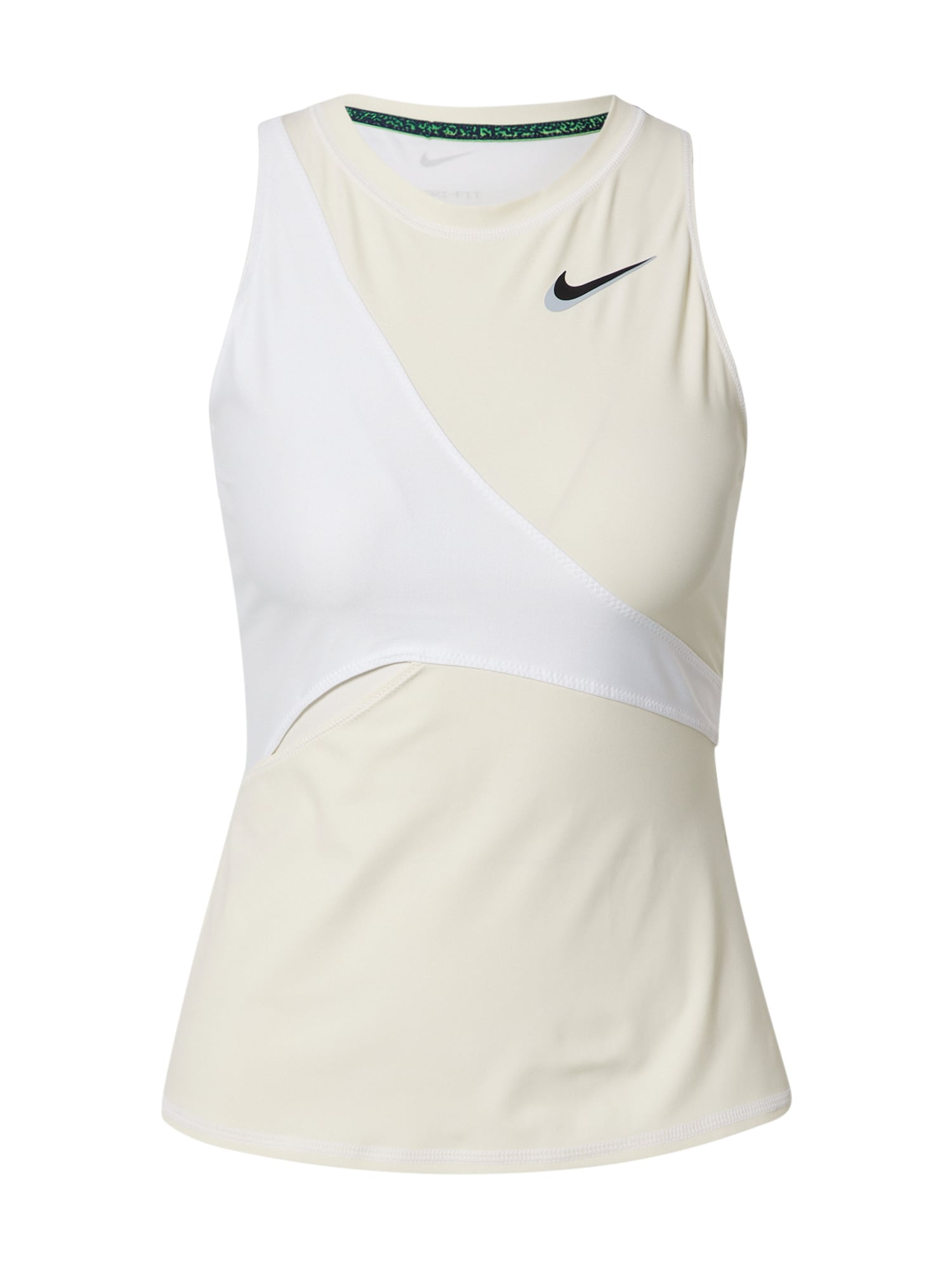 NIKE Športni top  bež / bela