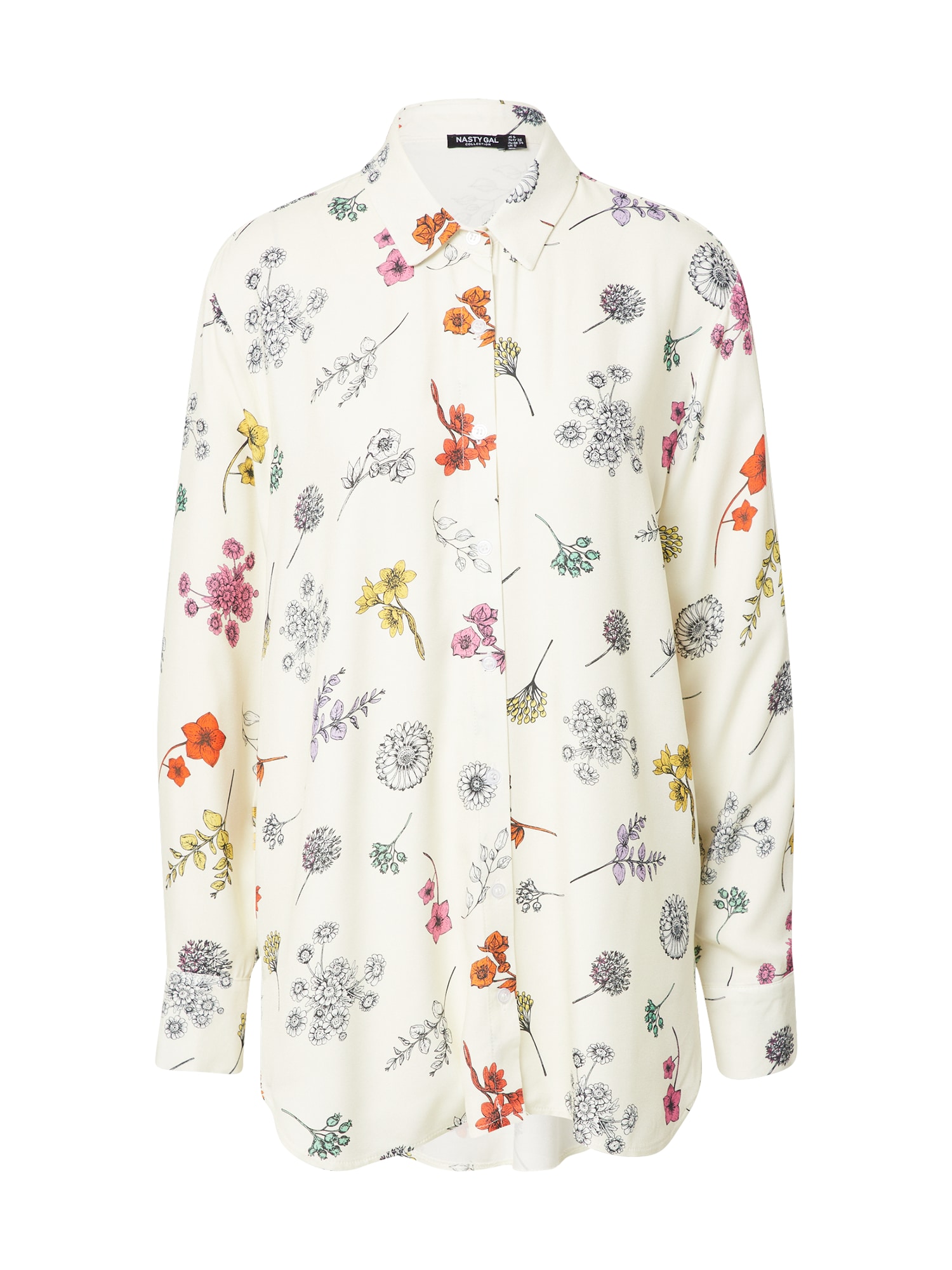 Nasty Gal Bluza  kremna / mešane barve / črna