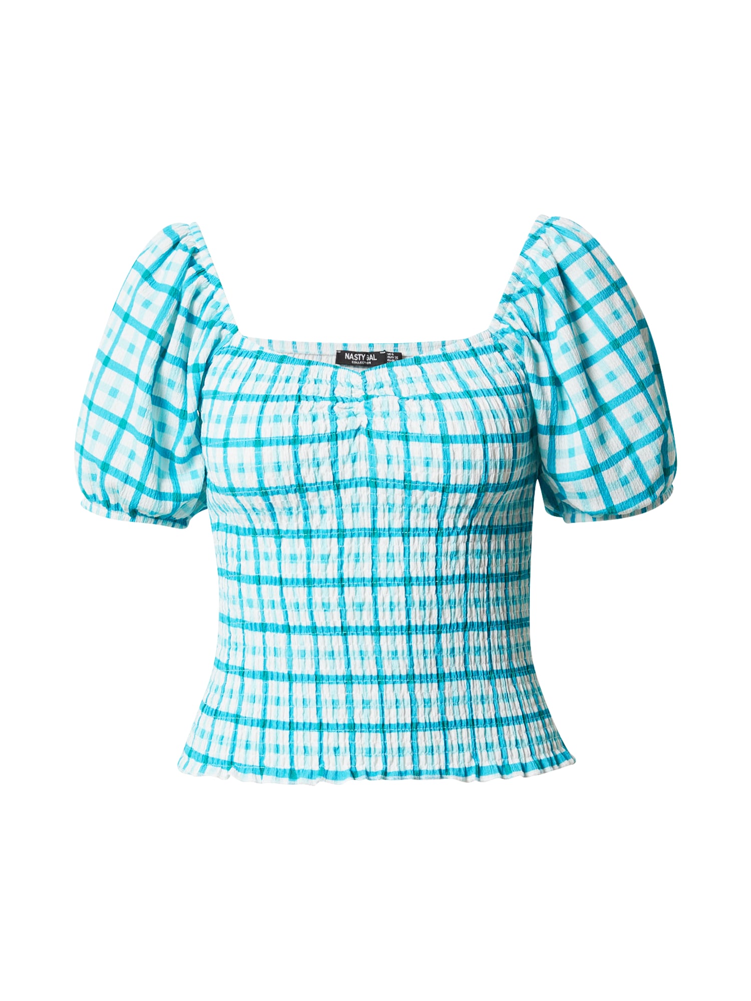 Nasty Gal Bluza  nebeško modra / žad / off-bela