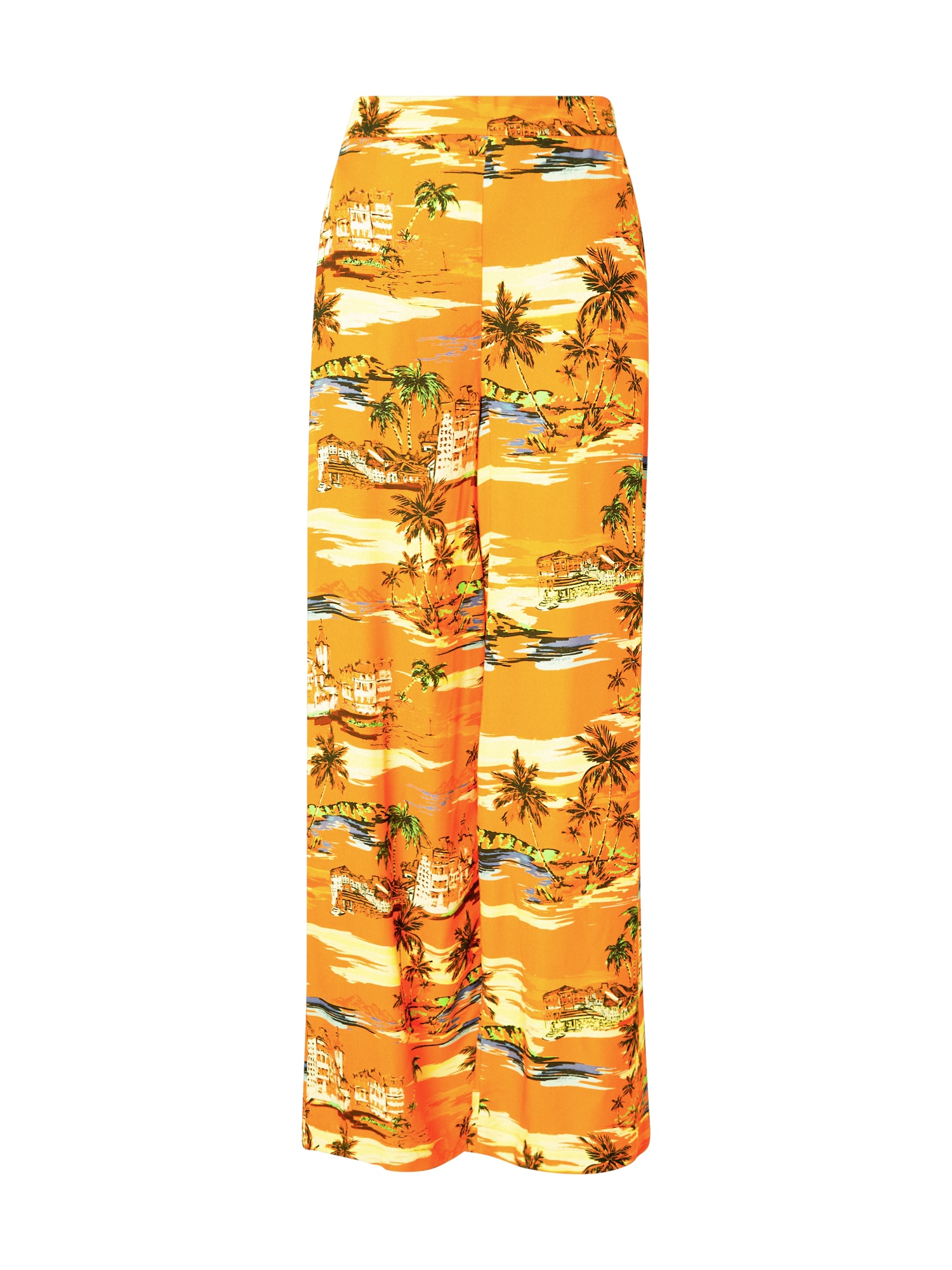 Nasty Gal Hlače  kremna / meta / mandarina / temno oranžna / črna