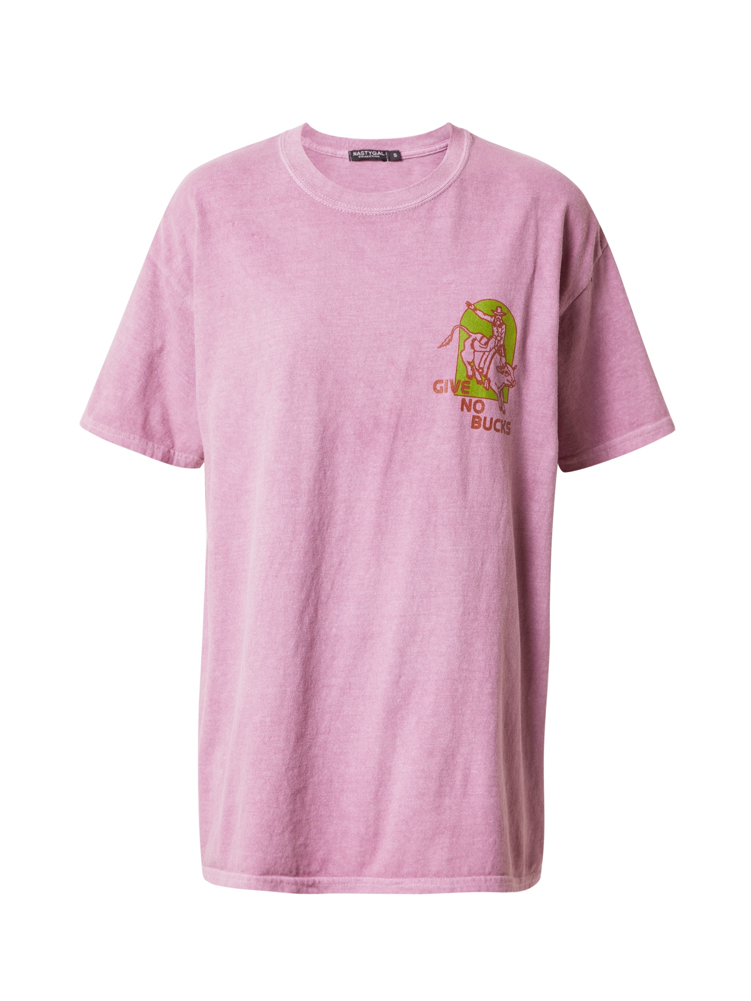 Nasty Gal Majica 'Give No Bucks'  oker / jabolko / majnica