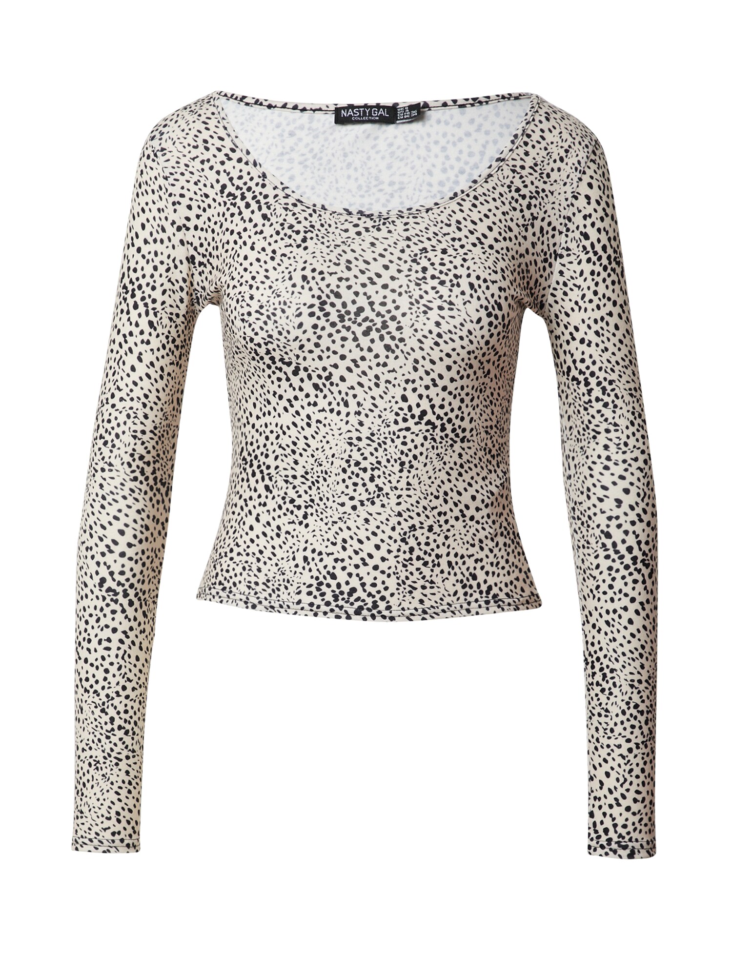 Nasty Gal Majica  bež / črna