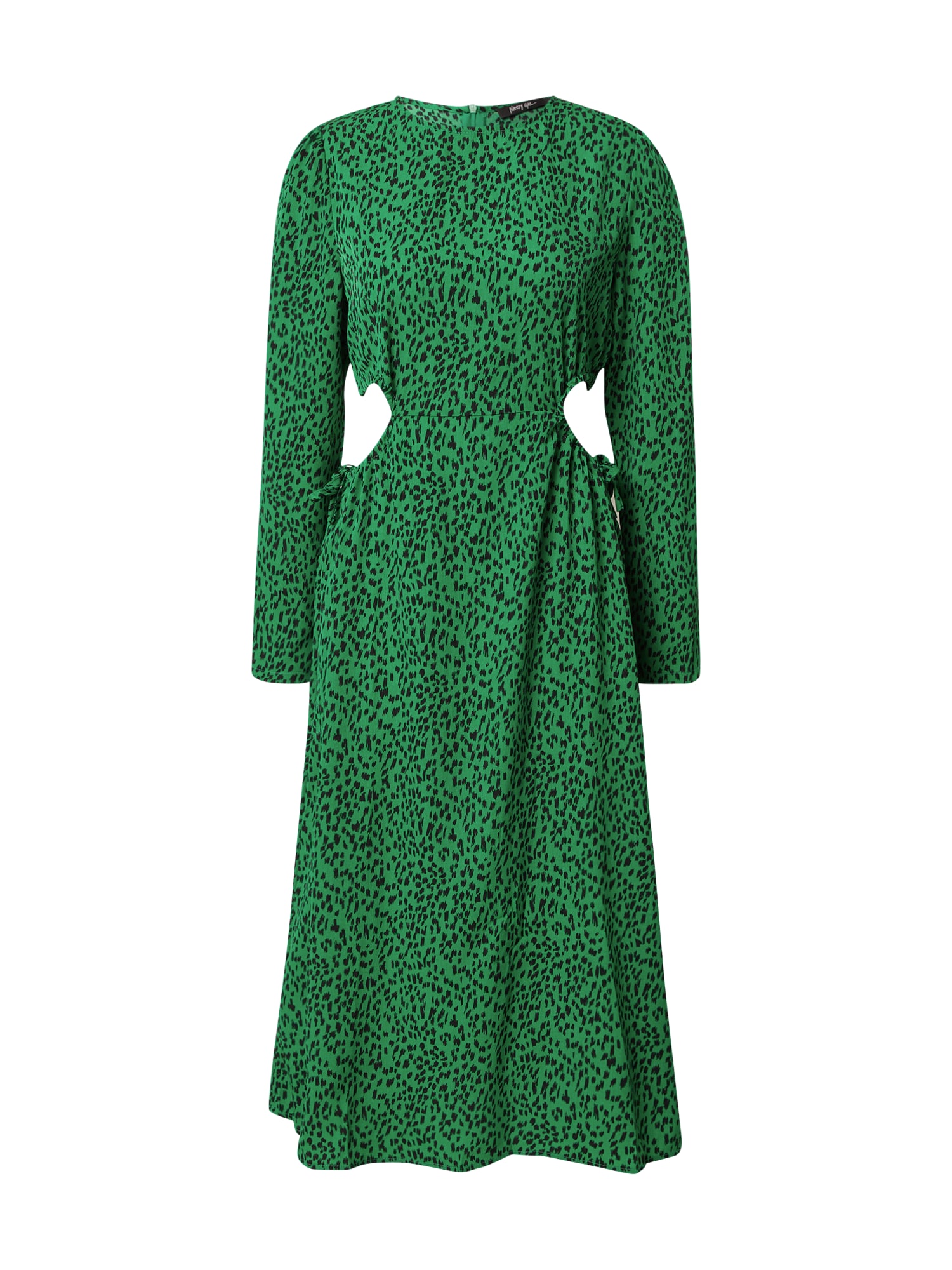 Nasty Gal Obleka  zelena / črna