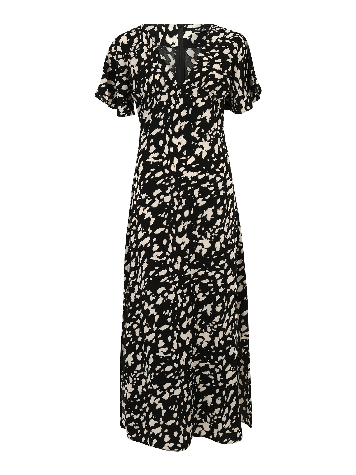 Nasty Gal Petite Obleka  črna / off-bela