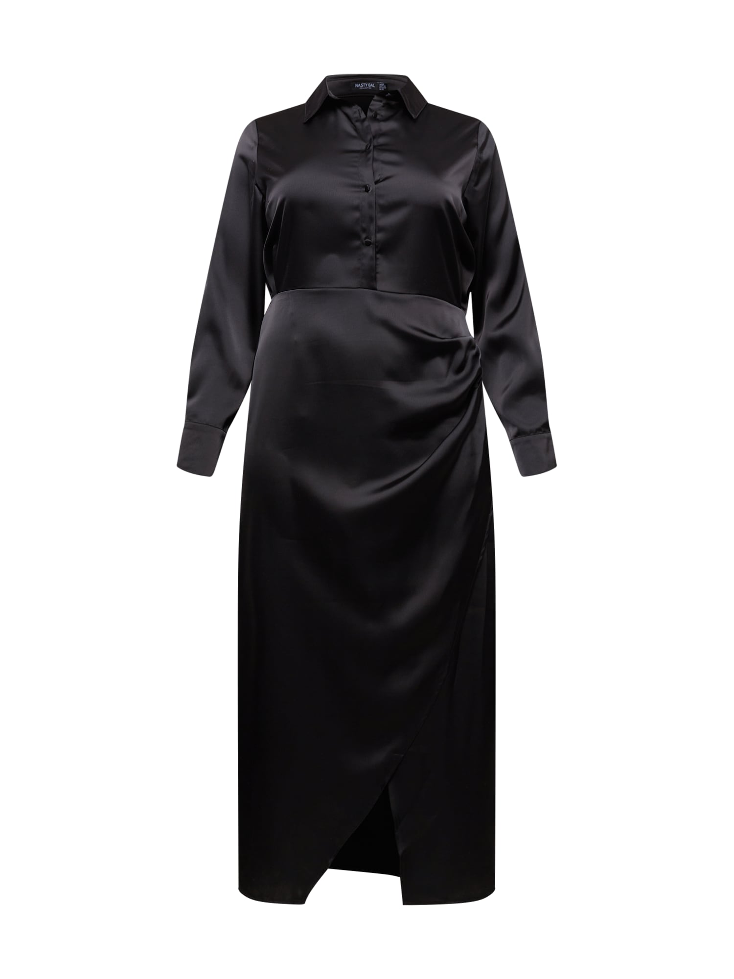 Nasty Gal Plus Dolga srajca  črna