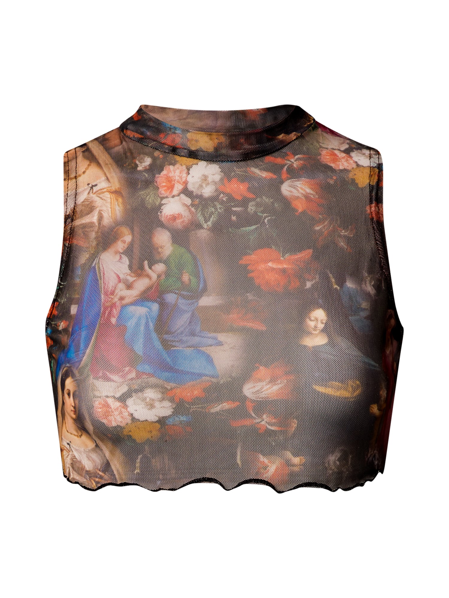 Nasty Gal Top 'Renaissance'  mešane barve / črna