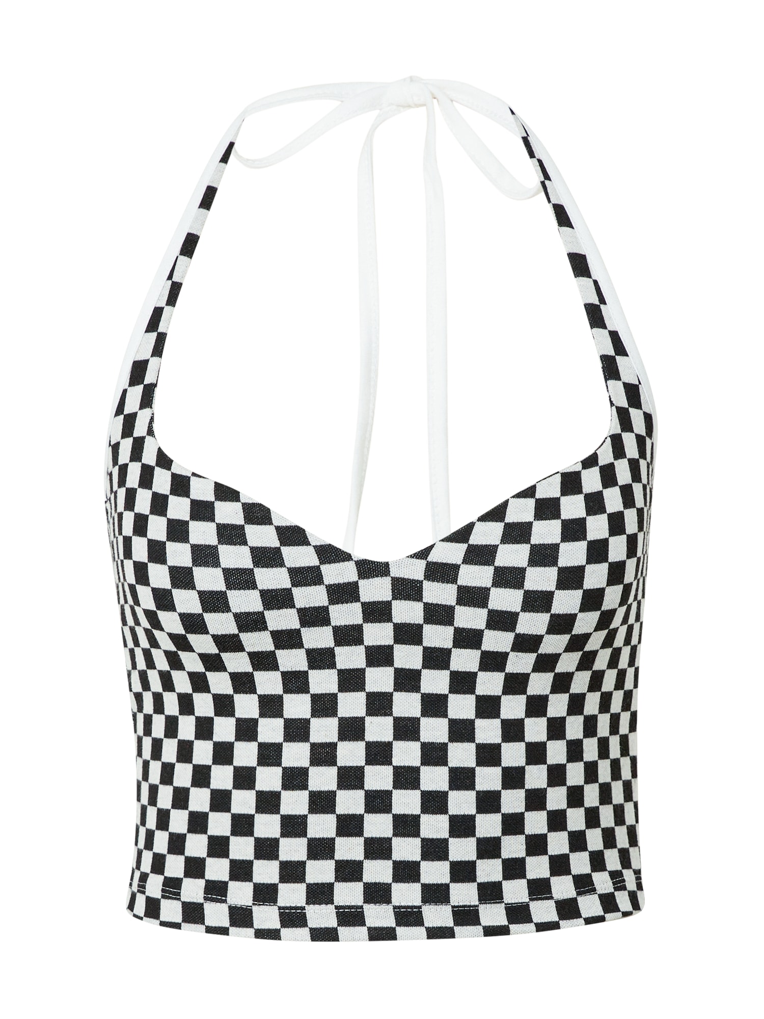 Nasty Gal Top  črna / bela