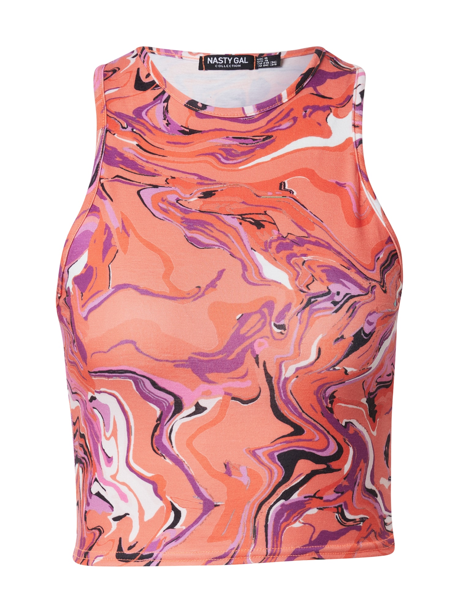 Nasty Gal Top  lila / korala / roza / bela