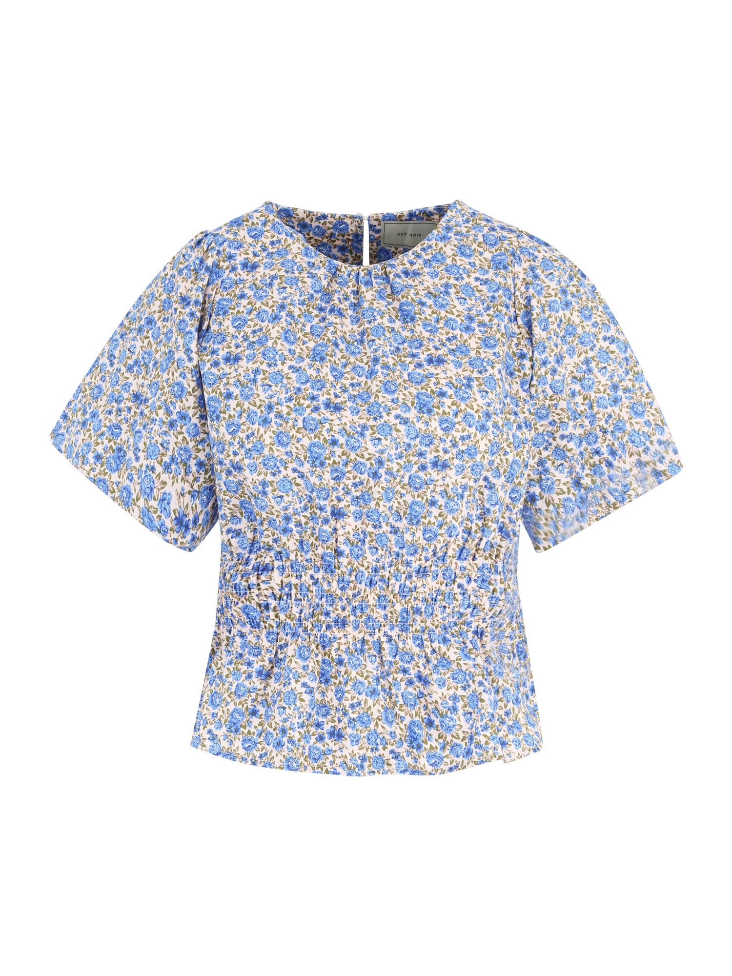 Neo Noir Bluza 'Scotty'  bež / modra / svetlo modra / kaki