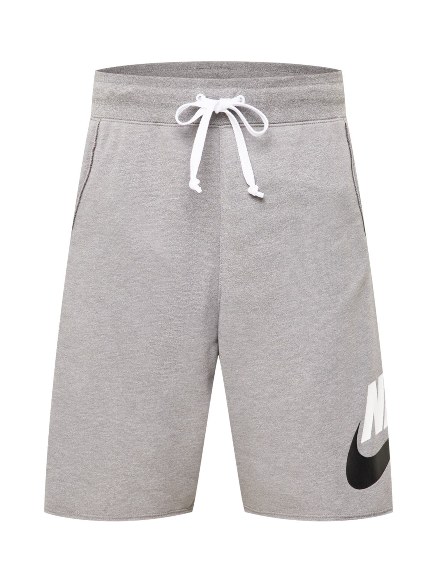 Nike Sportswear Hlače  siva / črna / bela