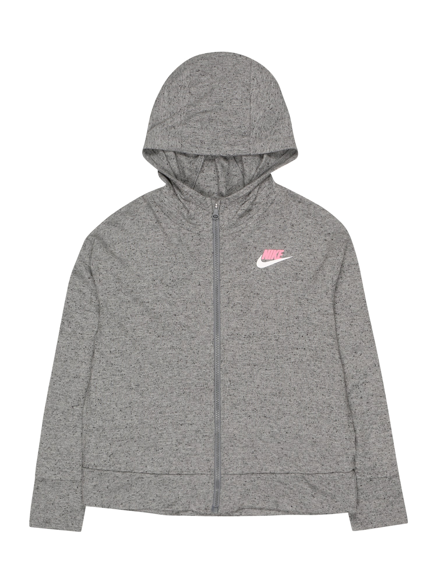 Nike Sportswear Jopa na zadrgo  pegasto siva / roza / bela