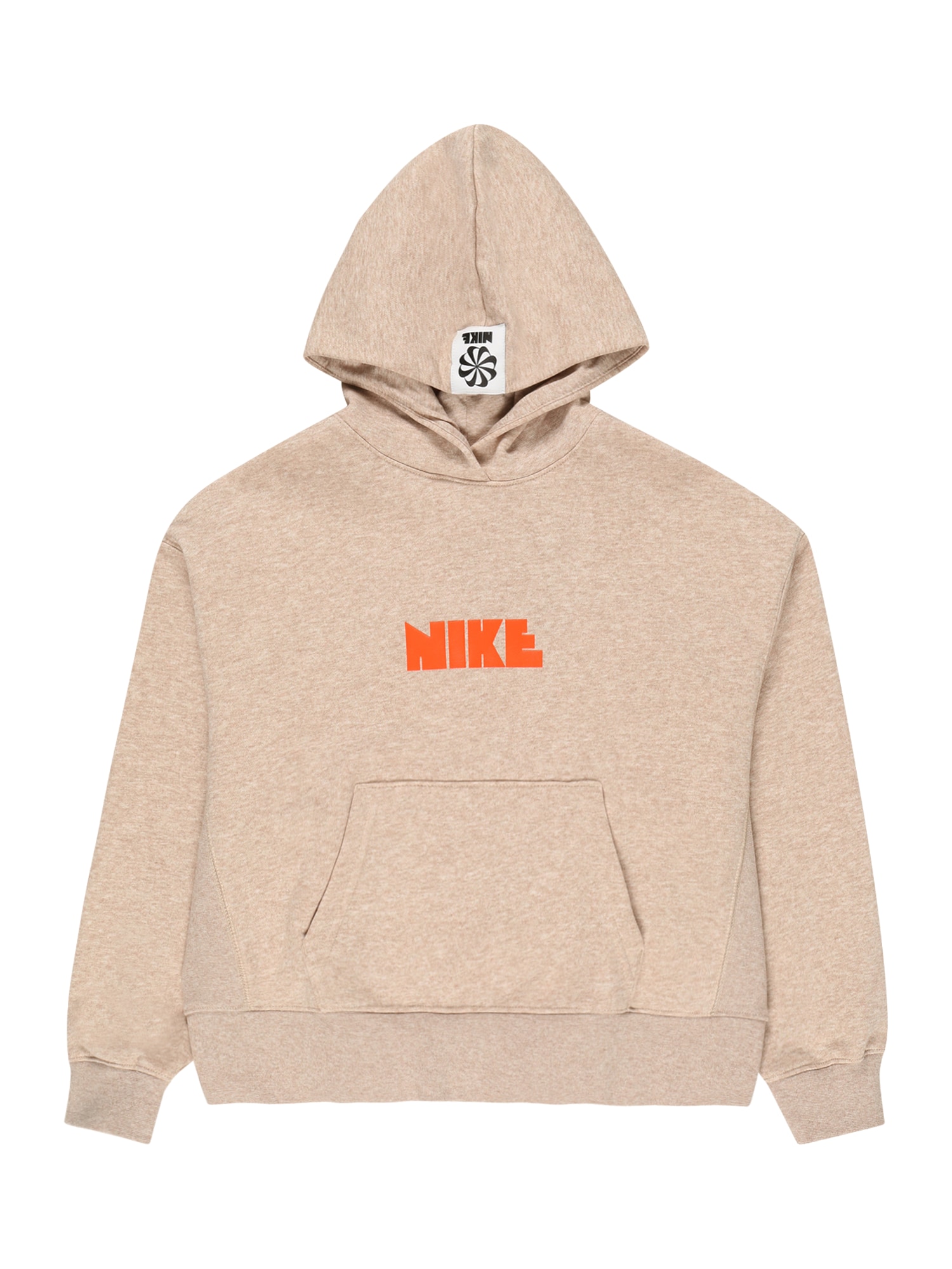 Nike Sportswear Majica  progasto bež / neonsko oranžna