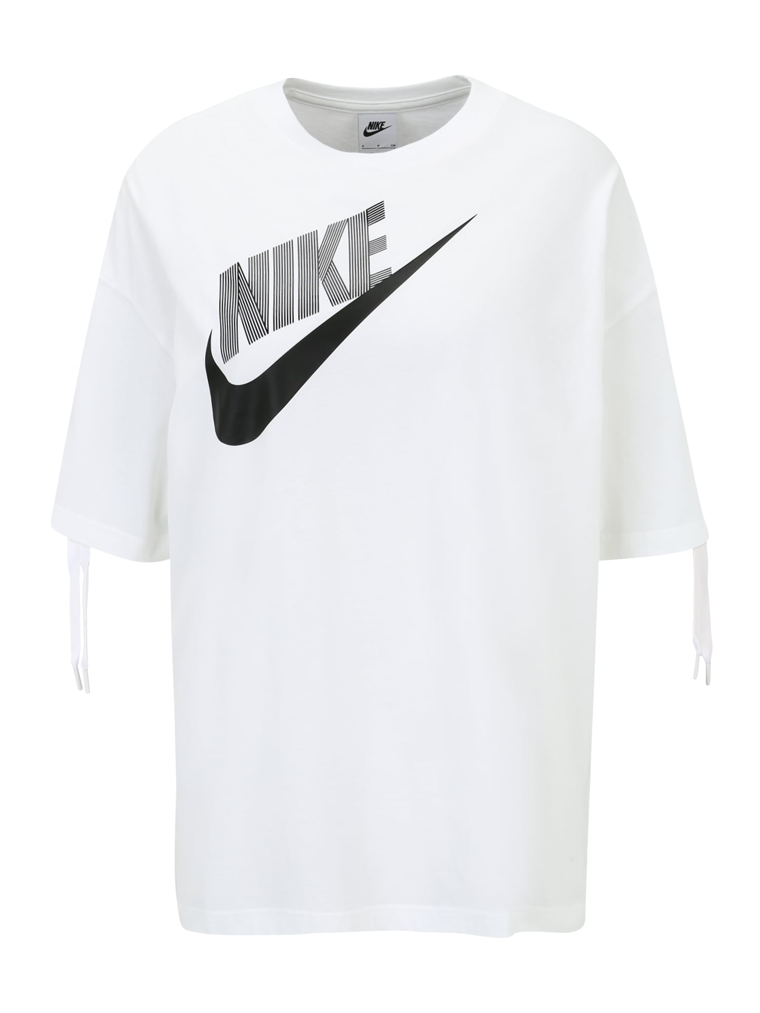 Nike Sportswear Majica  siva / črna / bela