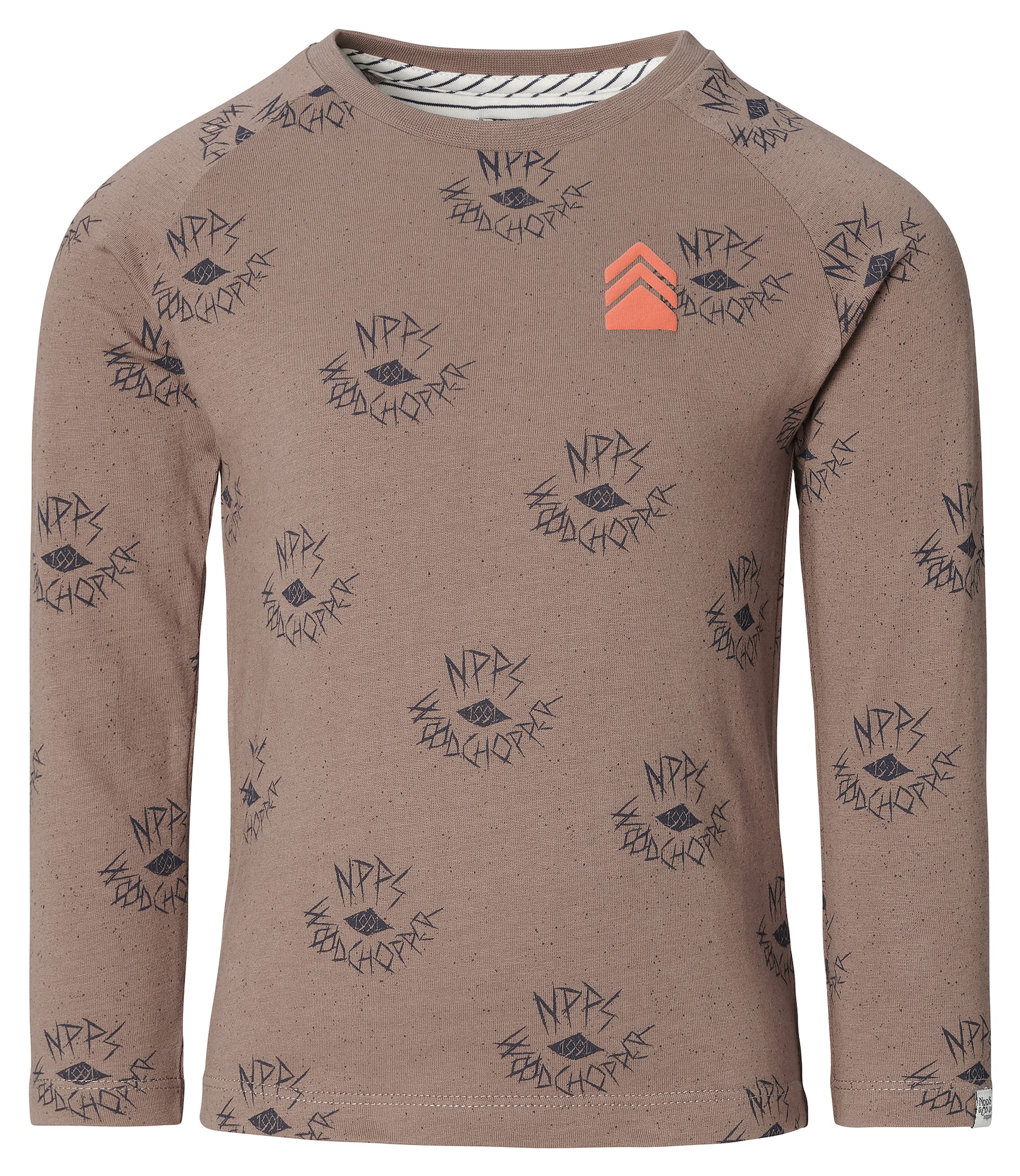 Noppies Majica 'Key Largo'  rjava / temno siva / oranžna