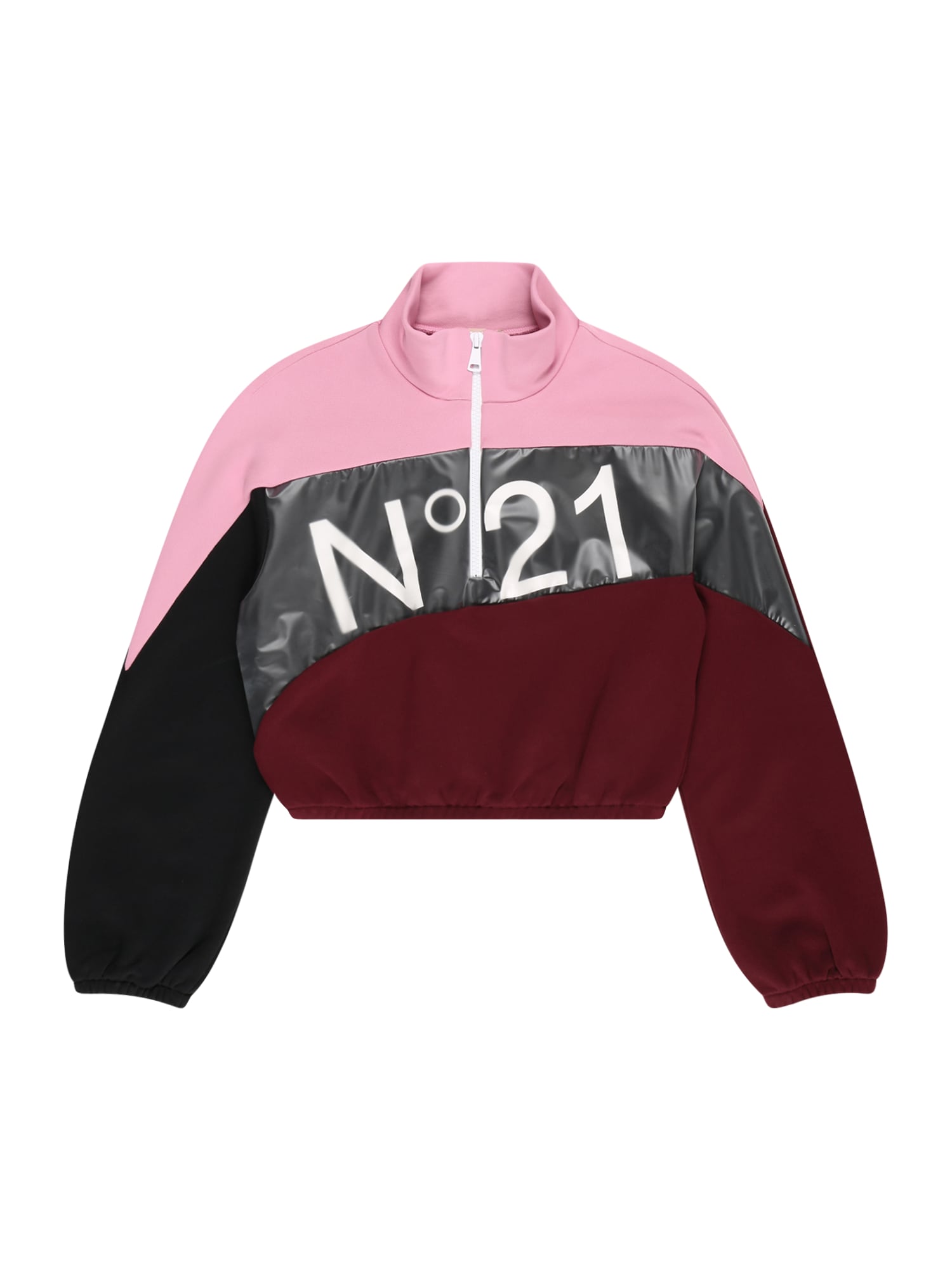 N°21 Majica  roza / burgund / črna / bela