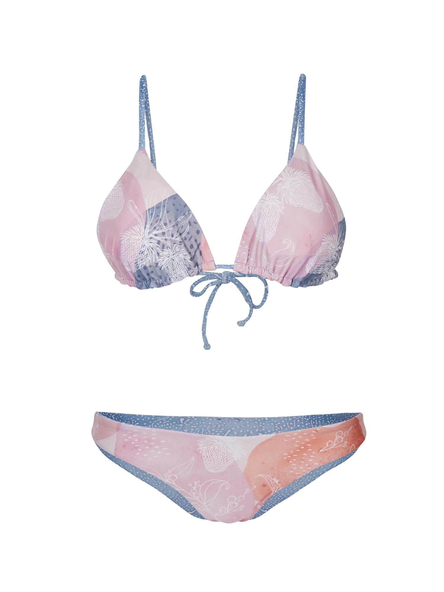 O'NEILL Bikini 'Global Revo'  kremna / svetlo modra / korala / roza / bela