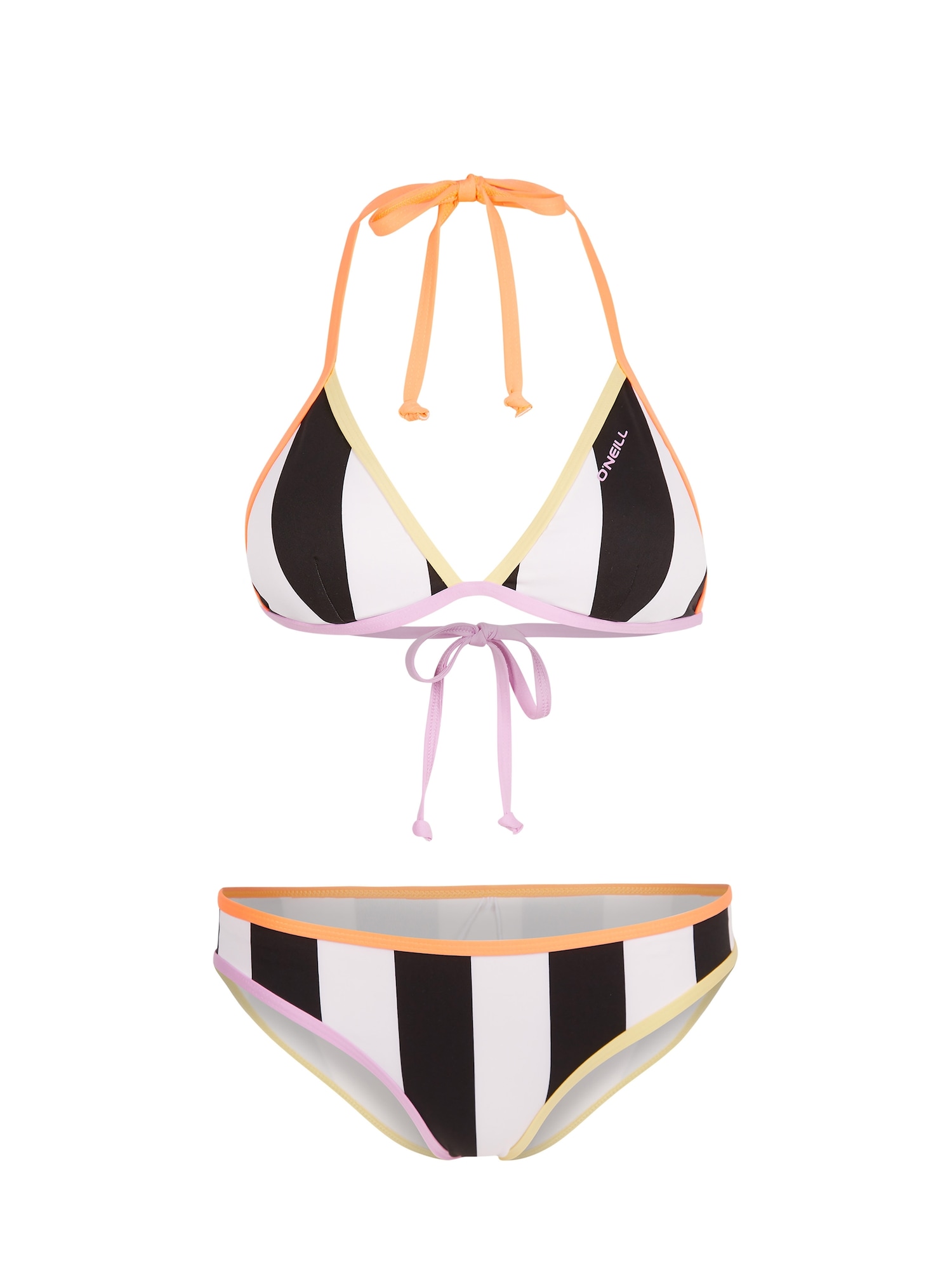 O'NEILL Bikini 'Lisa-Cruz'  svetlo rumena / sivka / breskev / črna / bela