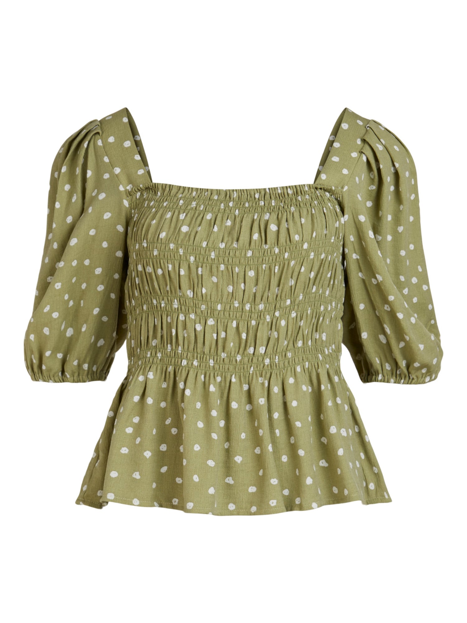 OBJECT Bluza 'Juna'  svetlo zelena / bela