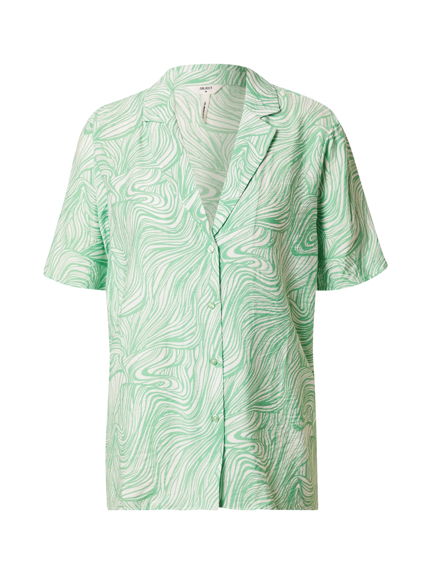 OBJECT Bluza  zelena / bela