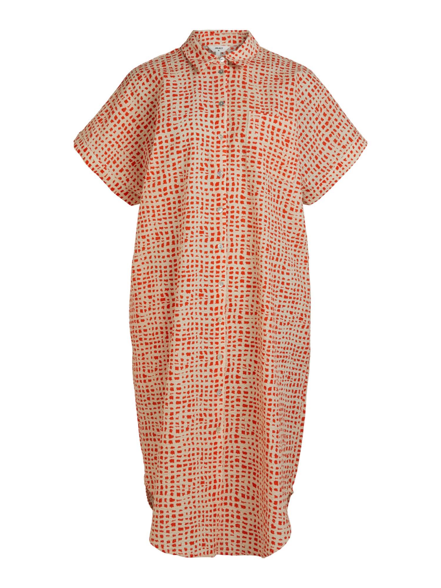 OBJECT Dolga srajca 'OFELIA'  pesek / oranžna