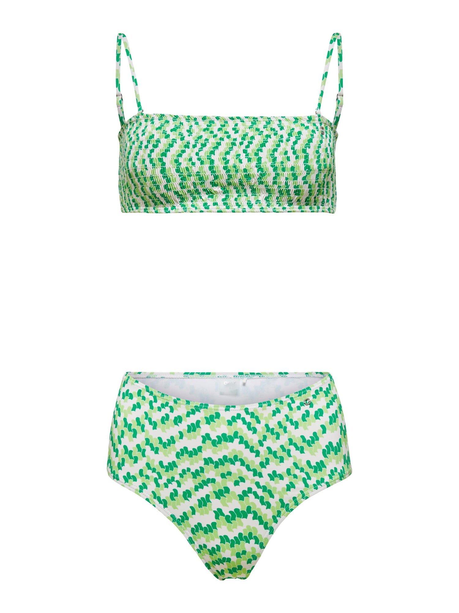 ONLY Bikini 'Amalie'  zelena / svetlo zelena / bela