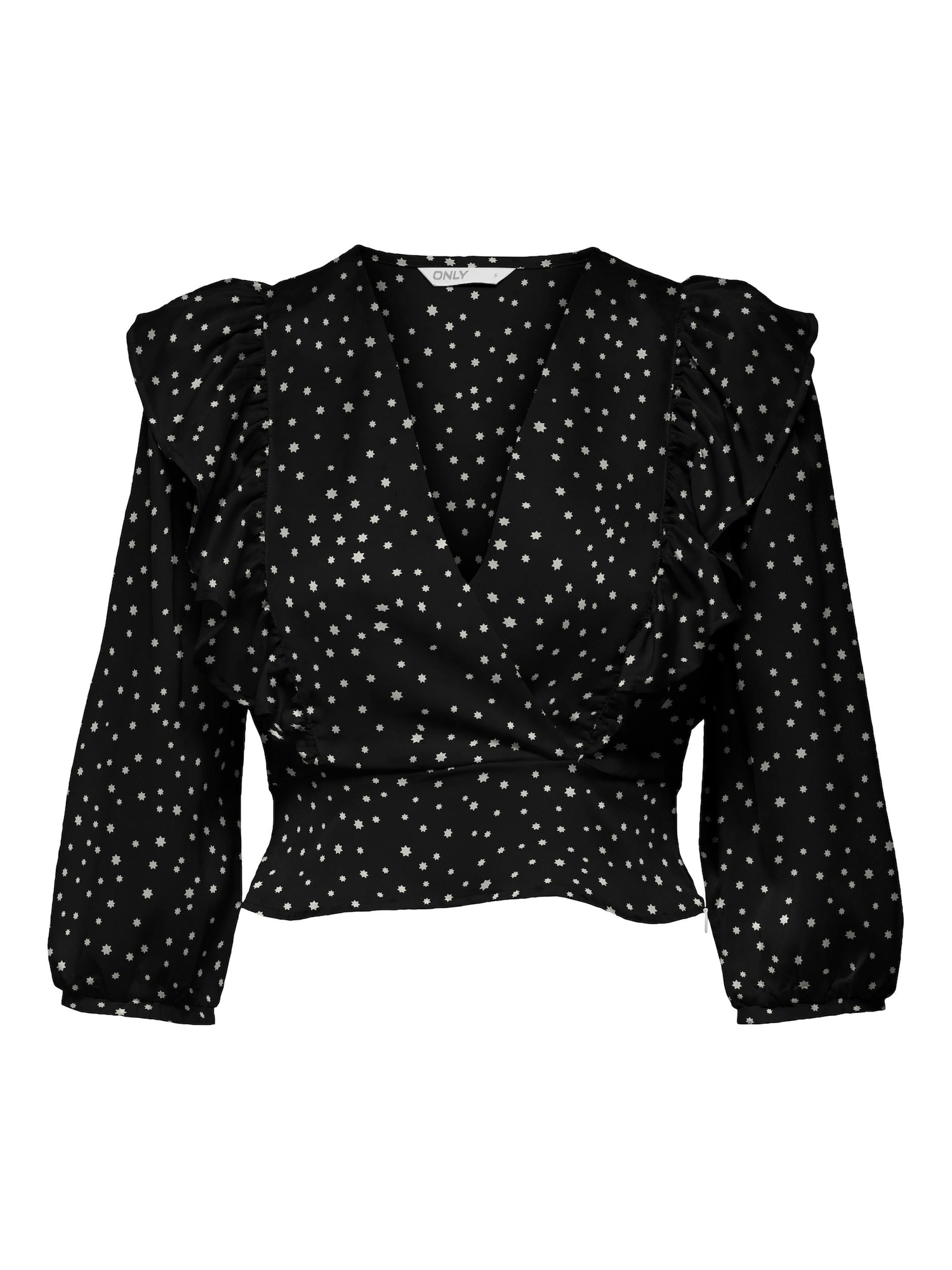 ONLY Bluza 'Adelina'  črna / bela