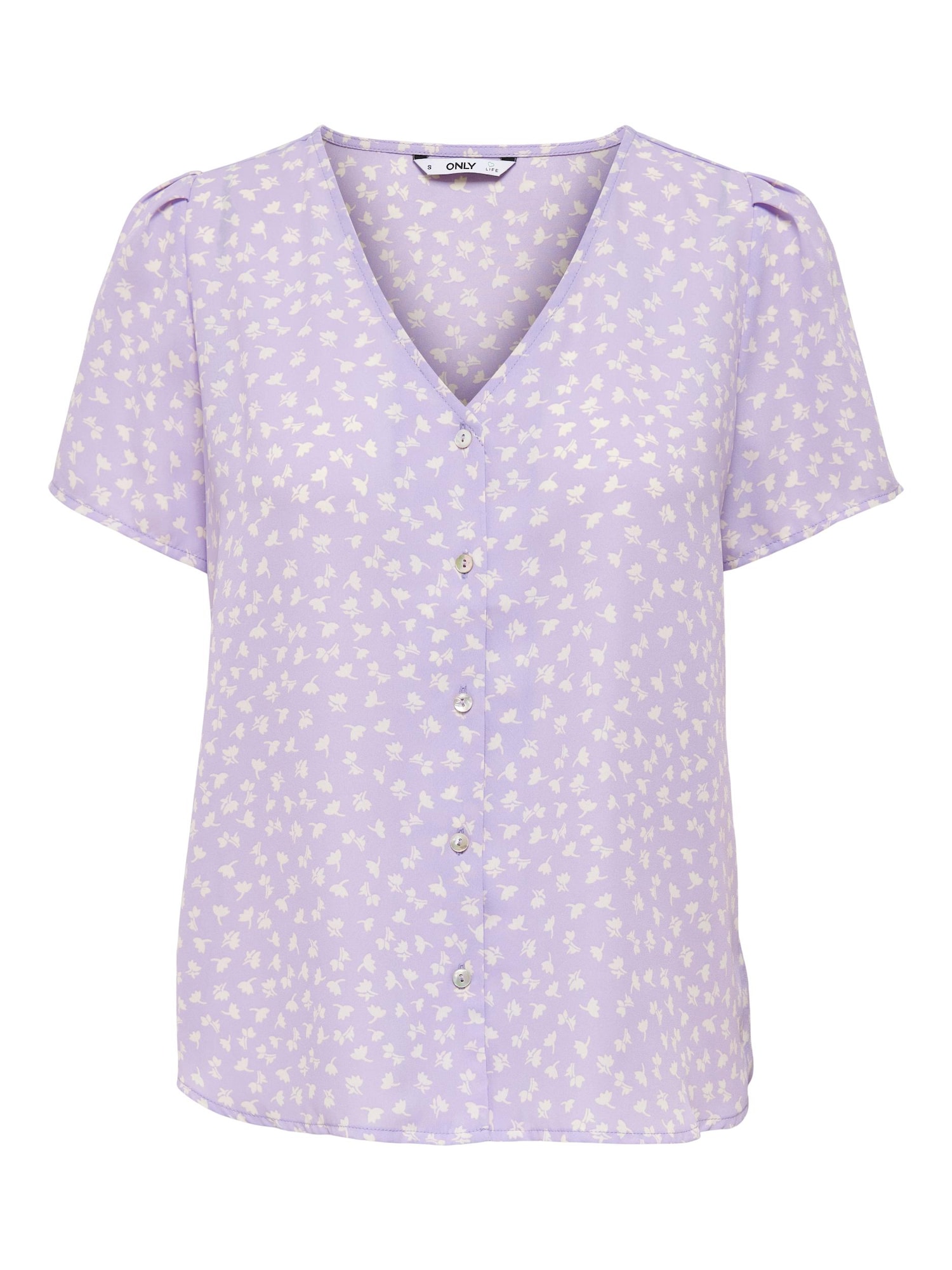 ONLY Bluza 'Olivia'  svetlo lila / bela