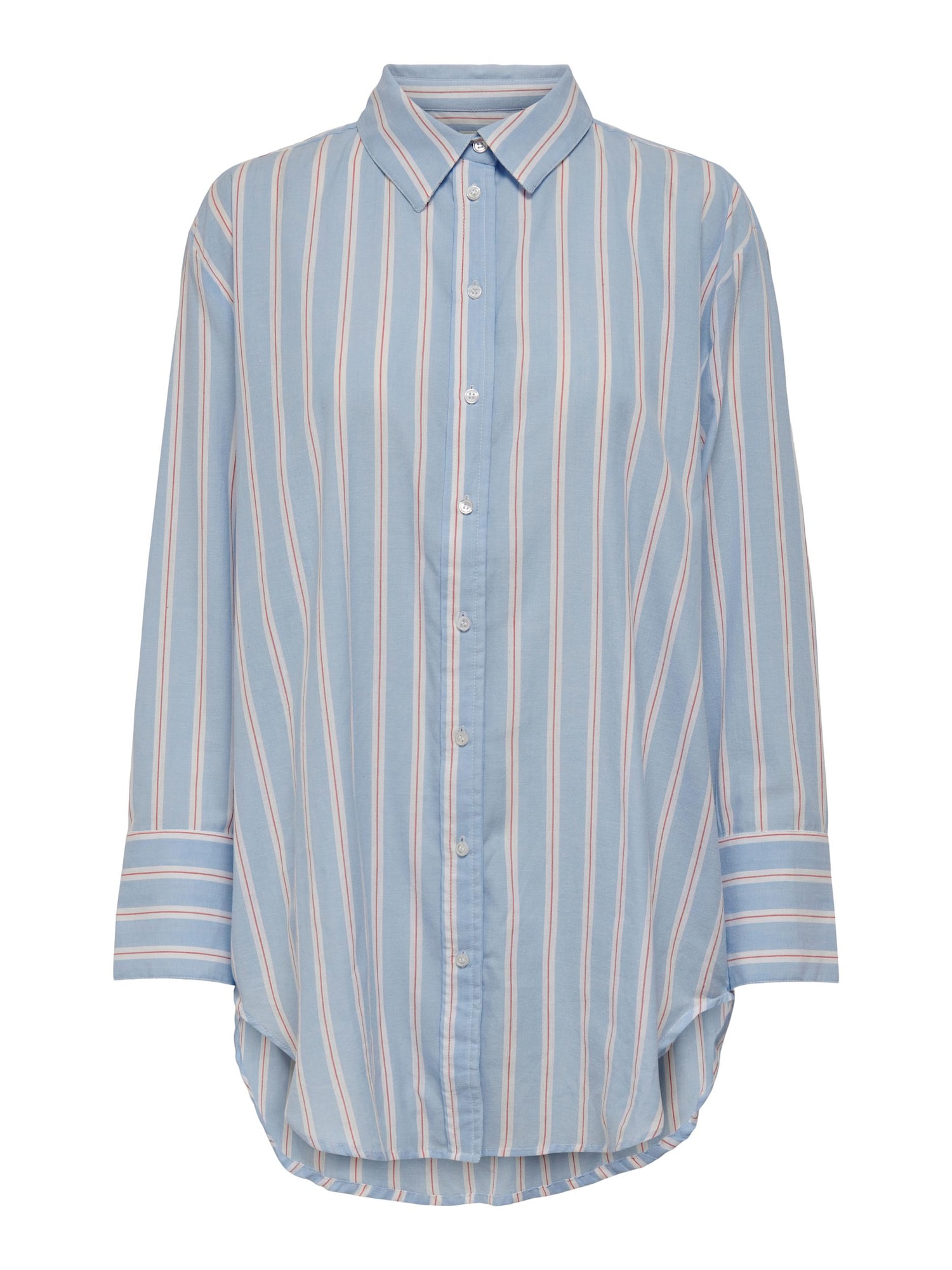ONLY Bluza 'Patricia'  svetlo modra / krvavo rdeča / bela