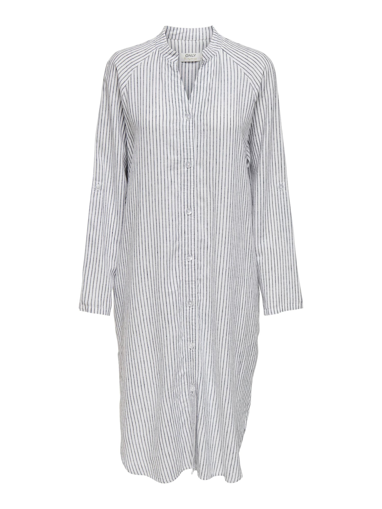 ONLY Dolga srajca 'Linette'  antracit / bela
