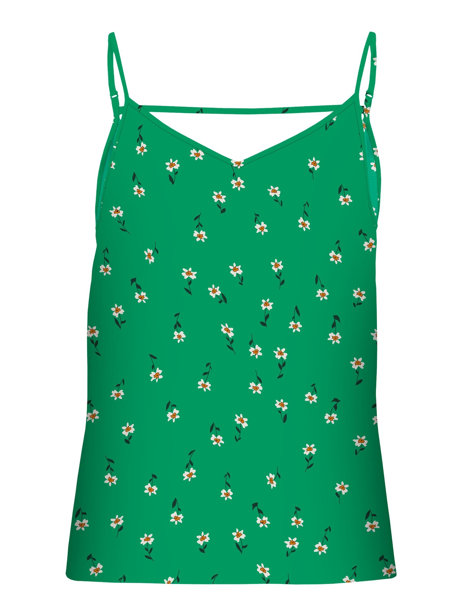 ONLY Top 'LUX PARIS'  zelena / oranžna / bela