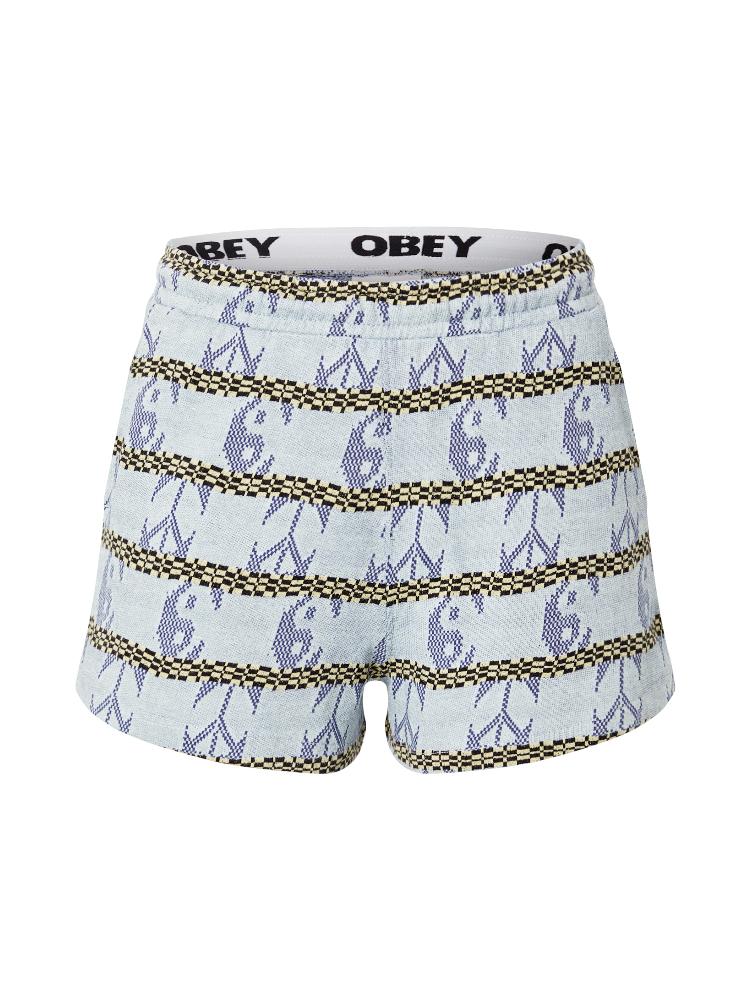 Obey Hlače 'ESTELLE'  modra / svetlo modra / svetlo rumena / črna