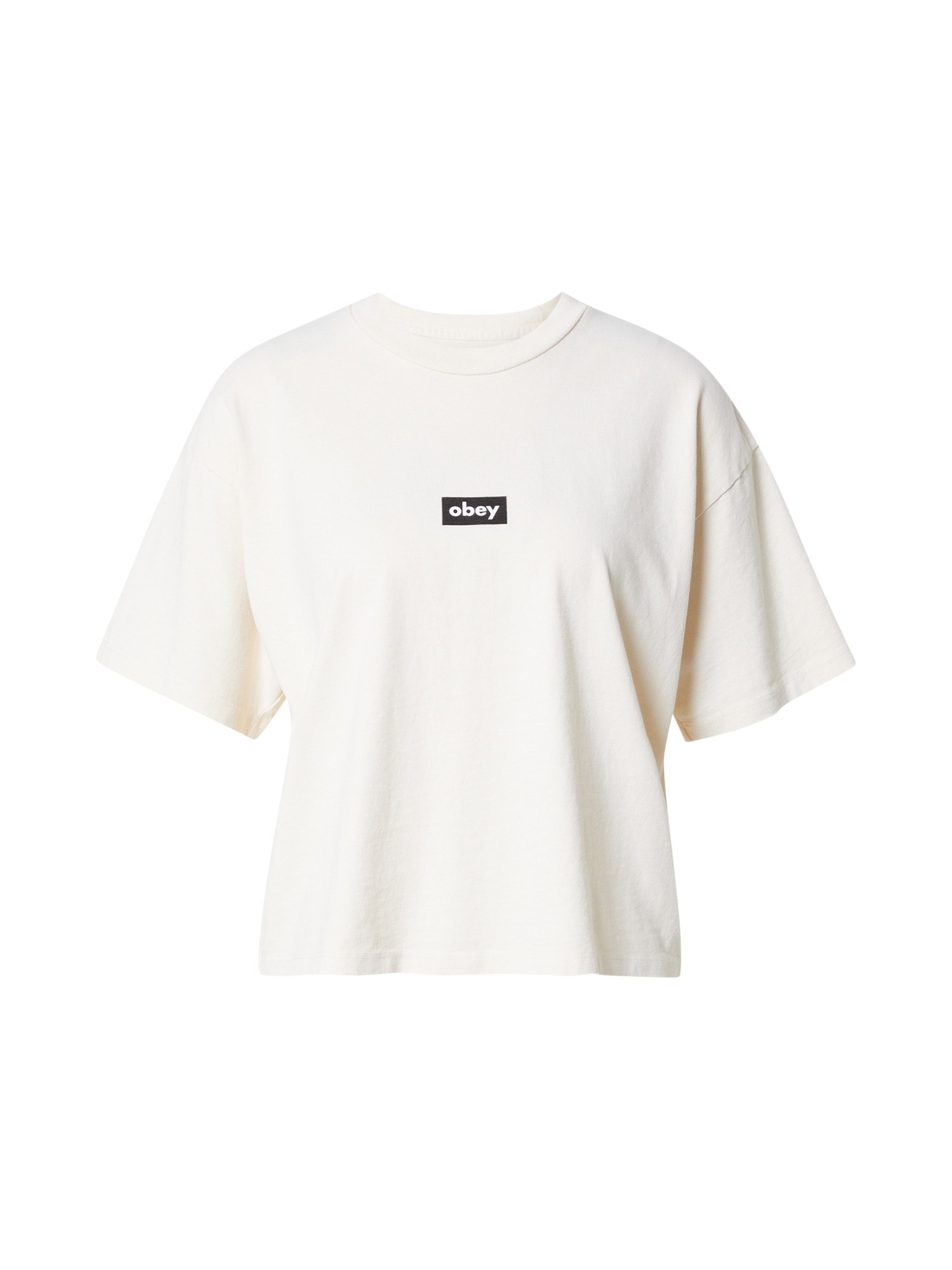 Obey Majica  kapučino / črna