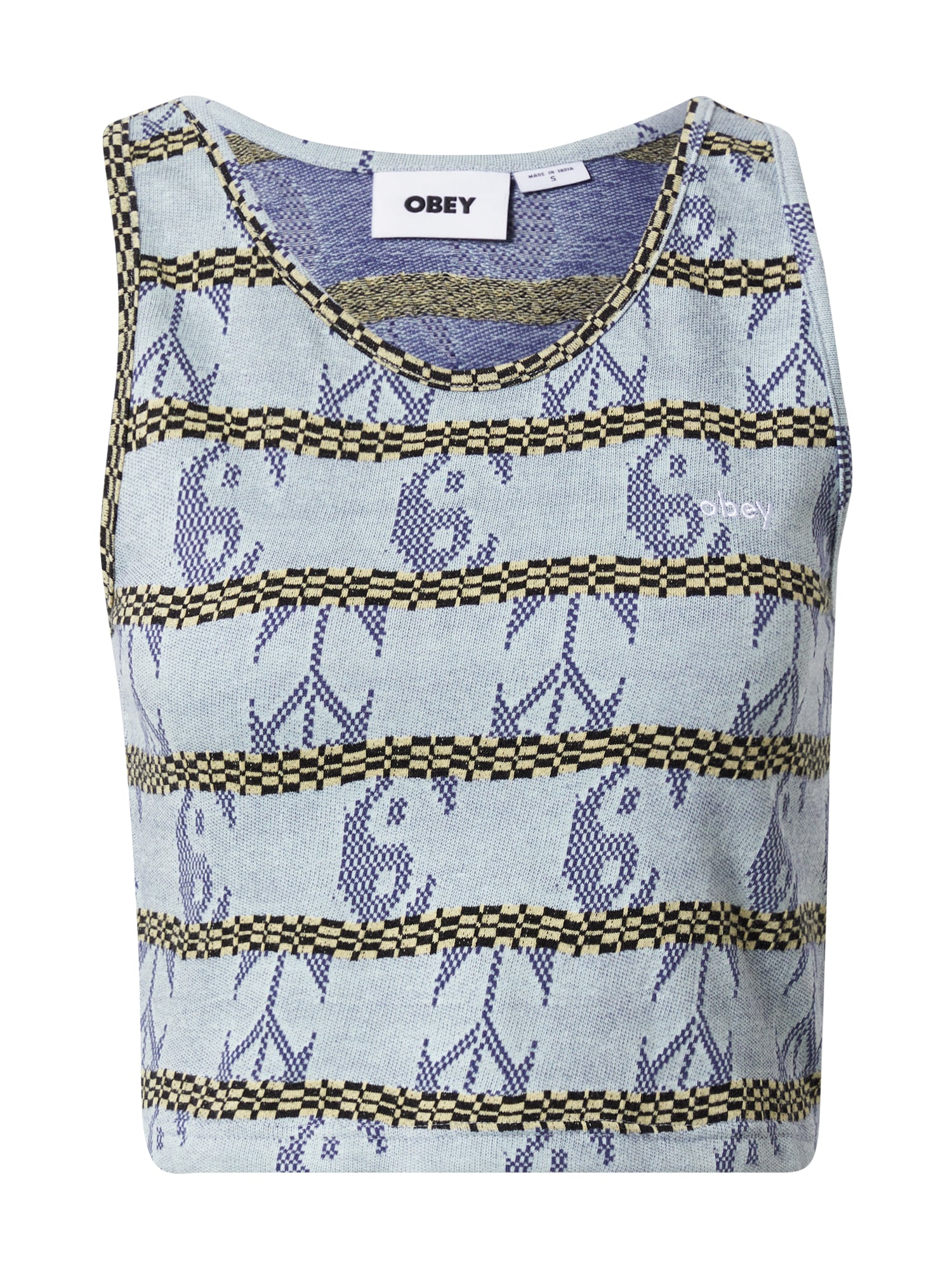 Obey Top z naramnicami 'ESTELLE'  ecru / modra / dimno modra / črna / bela