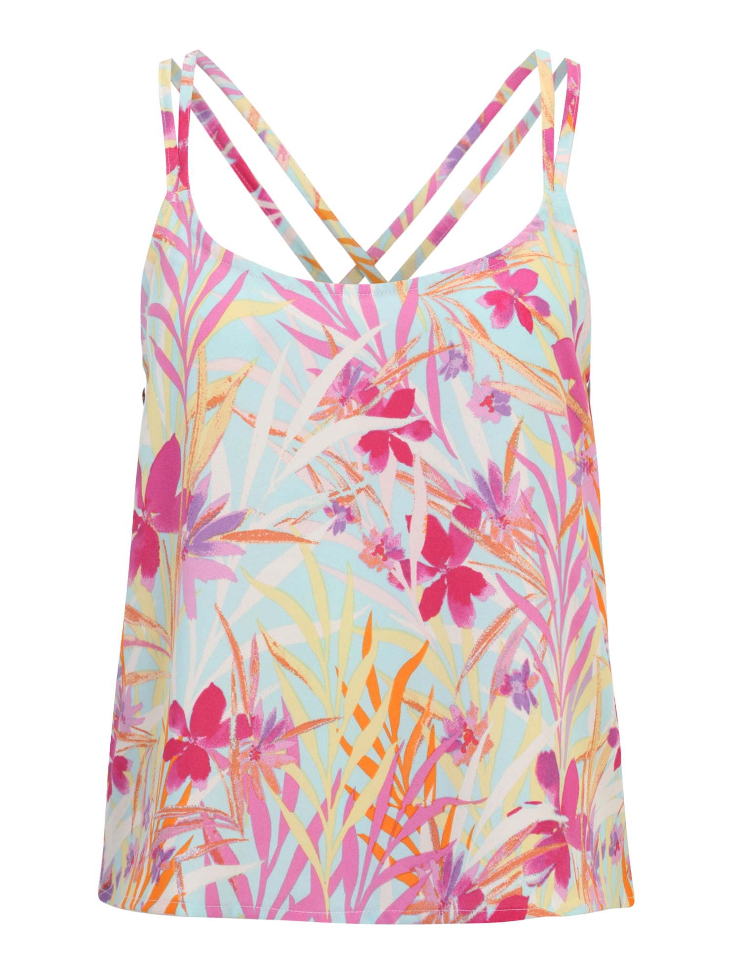 Only Petite Top 'LINA'  turkizna / lila / temno oranžna / pitaja