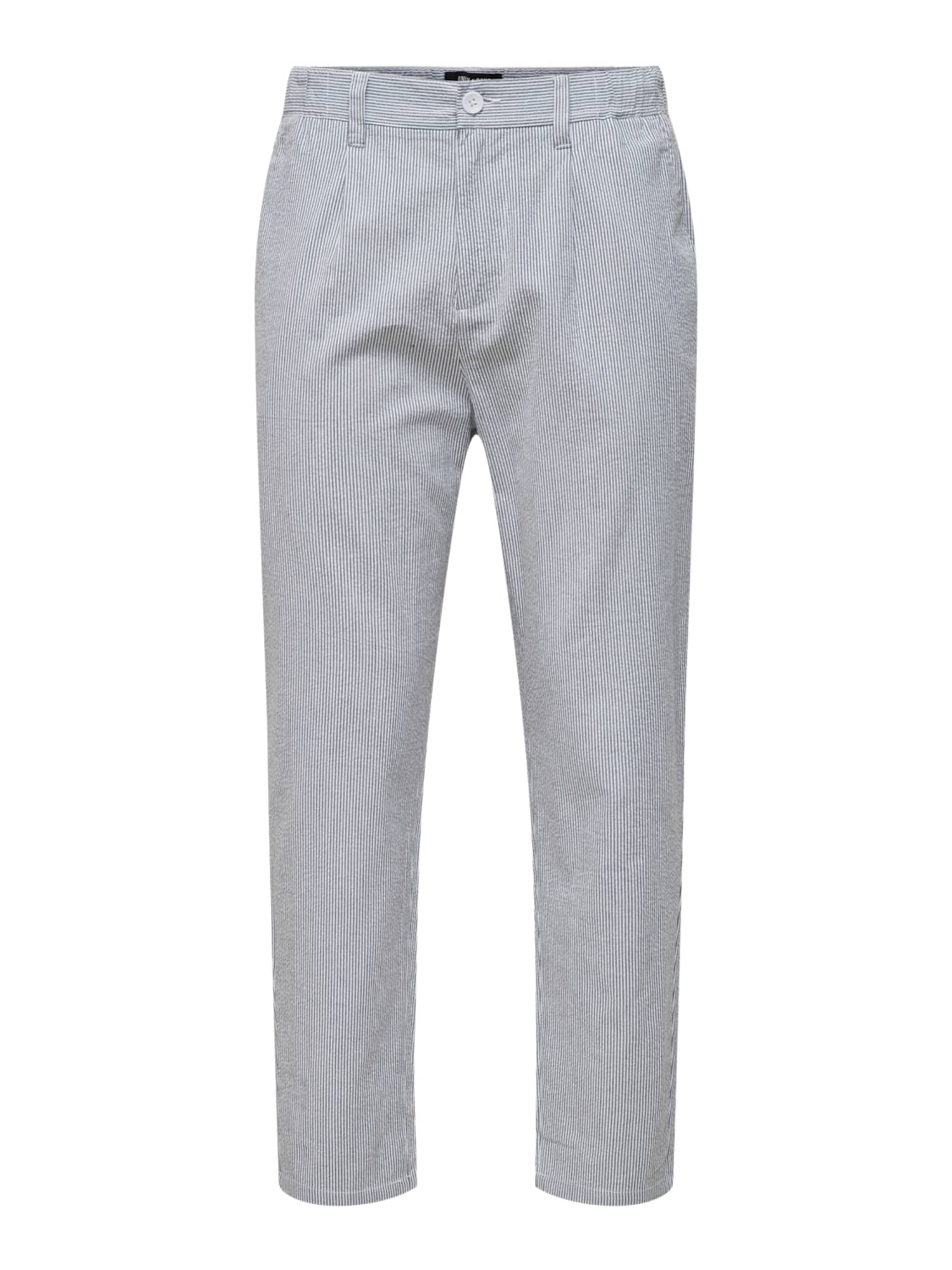 Only & Sons Hlače z naborki 'DEW'  modra