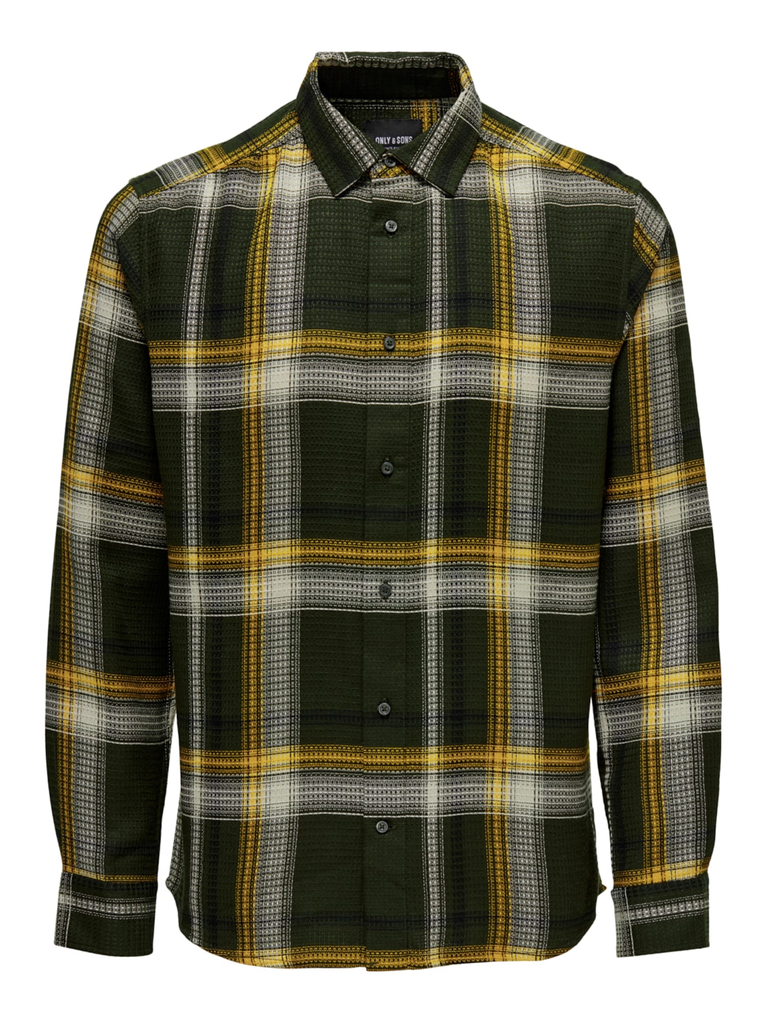 Only & Sons Srajca  rumena / jelka / črna / volneno bela