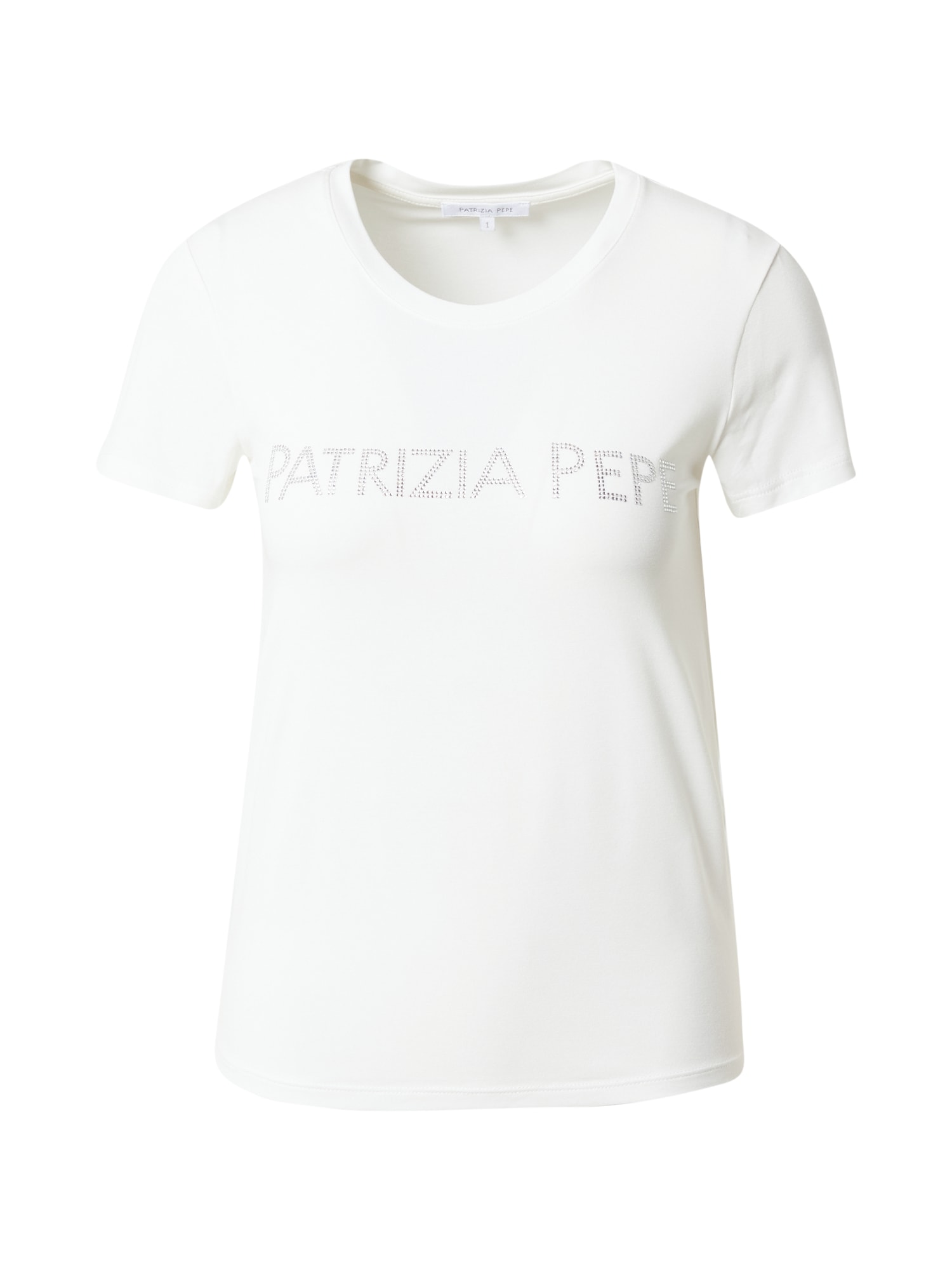 PATRIZIA PEPE Majica  srebrna / bela