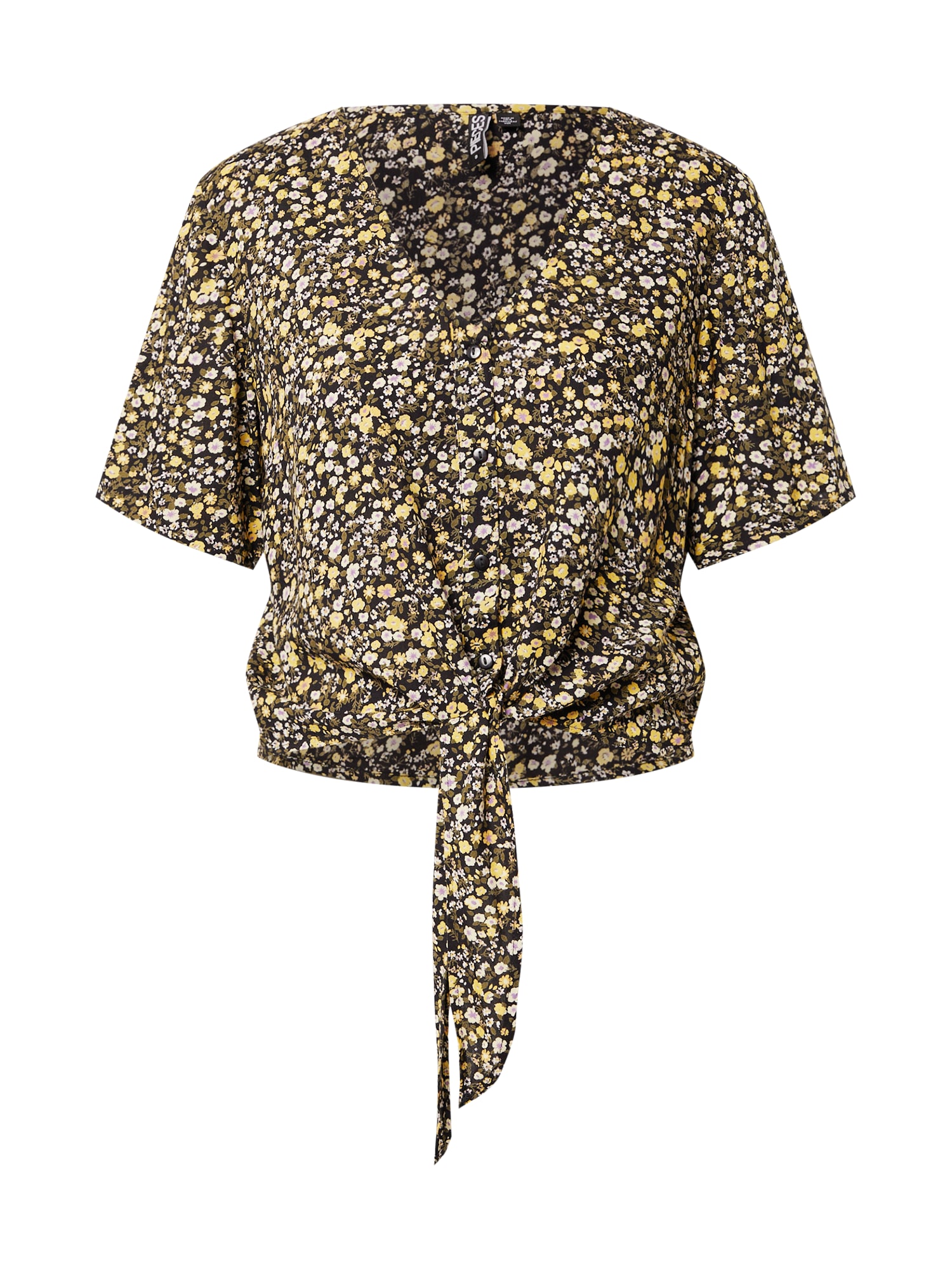 PIECES Bluza 'Nya'  rumena / oliva / črna / bela