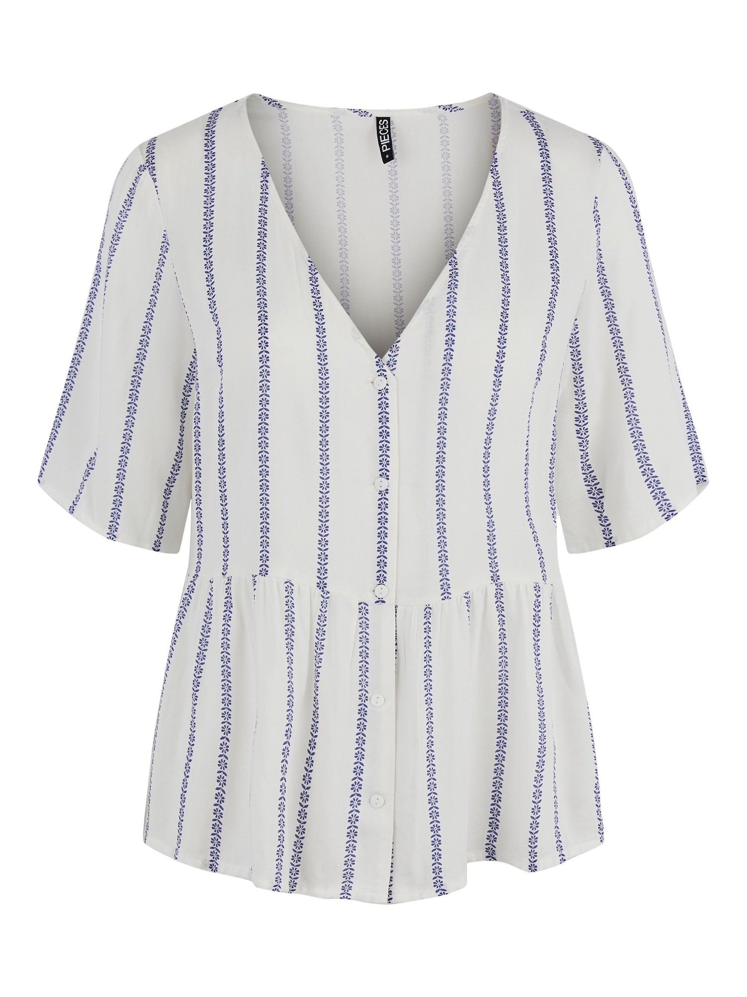 PIECES Bluza 'Tesvi'  modra / bela