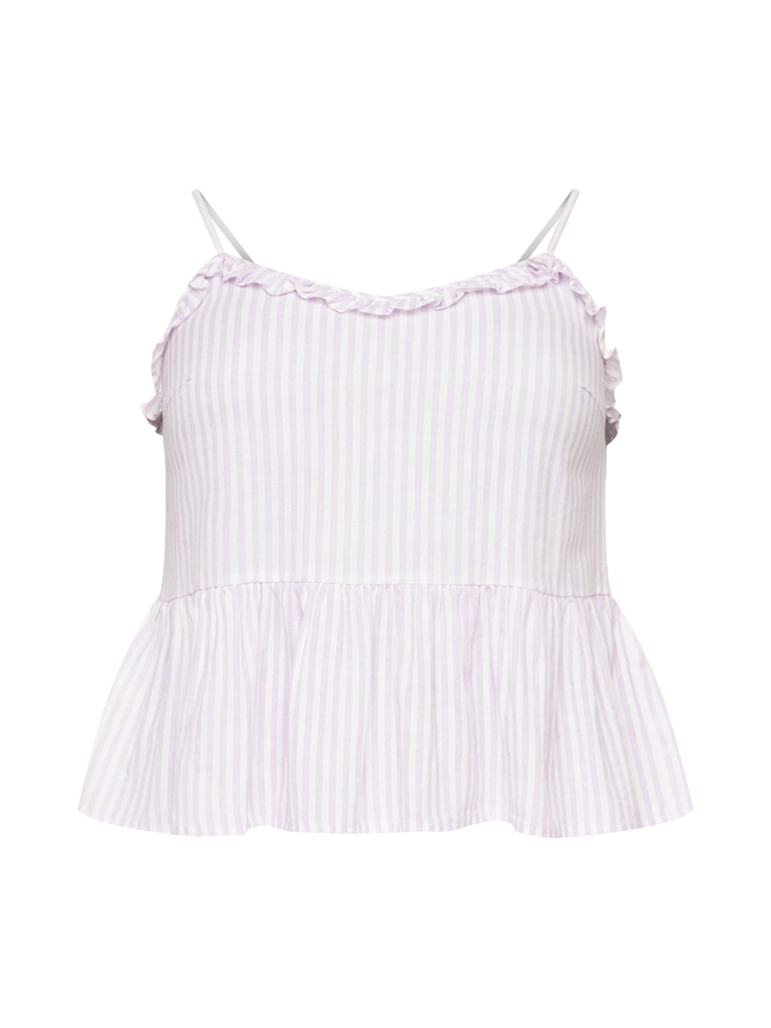 PIECES Curve Top 'AGGI'  sivka / bela