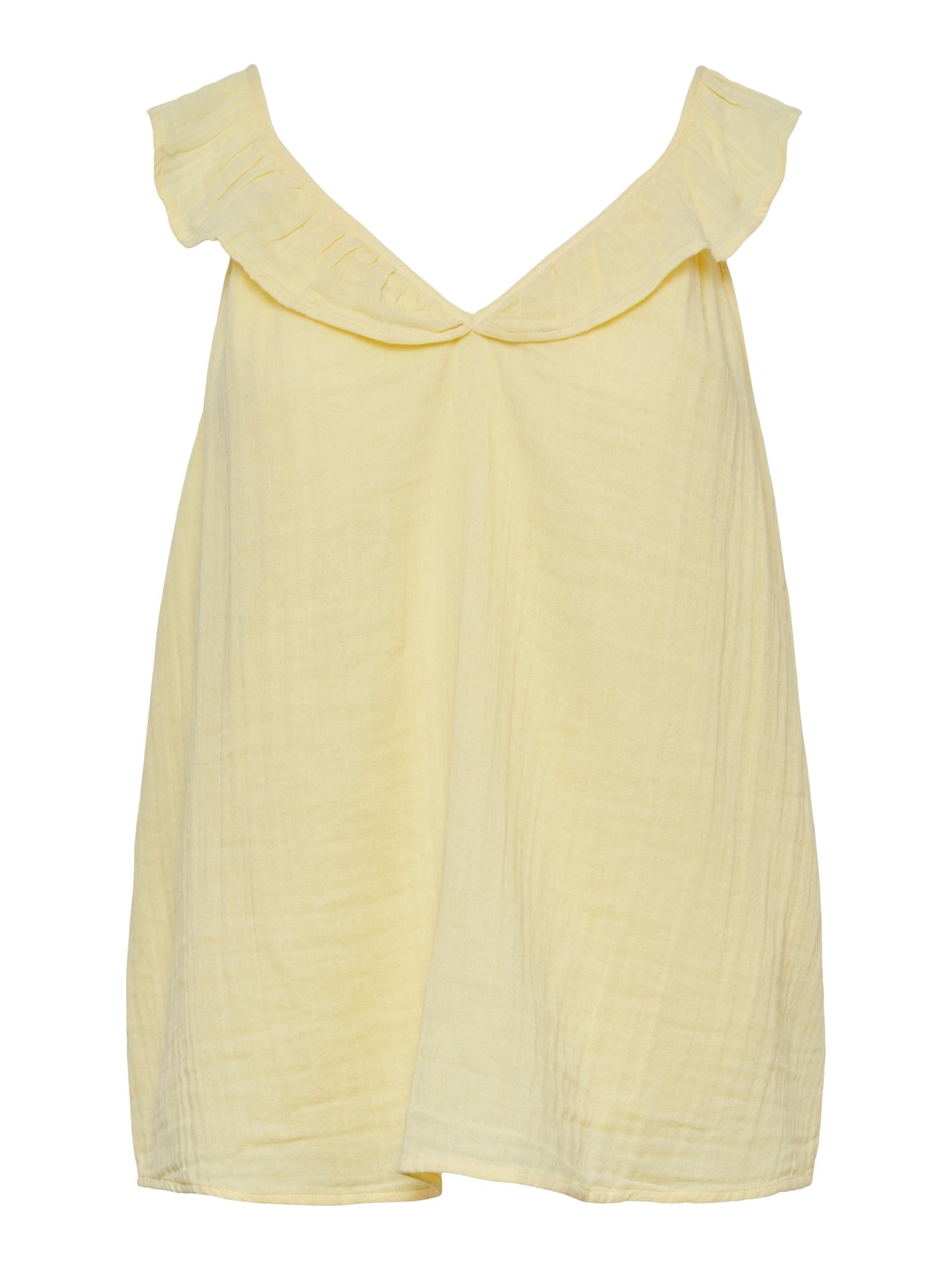 PIECES Top 'Lelou'  pastelno rumena