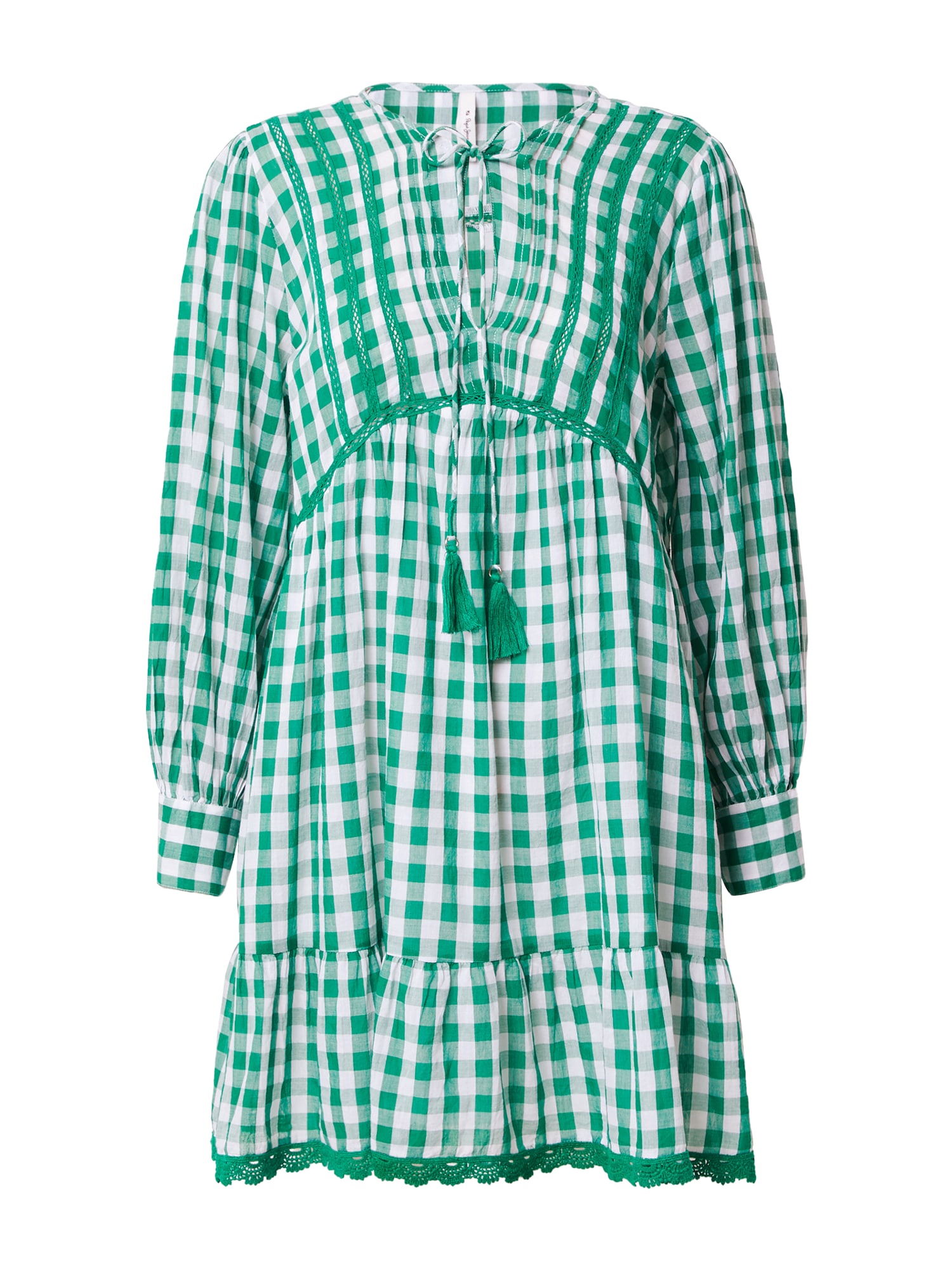 Pepe Jeans Obleka  zelena / bela