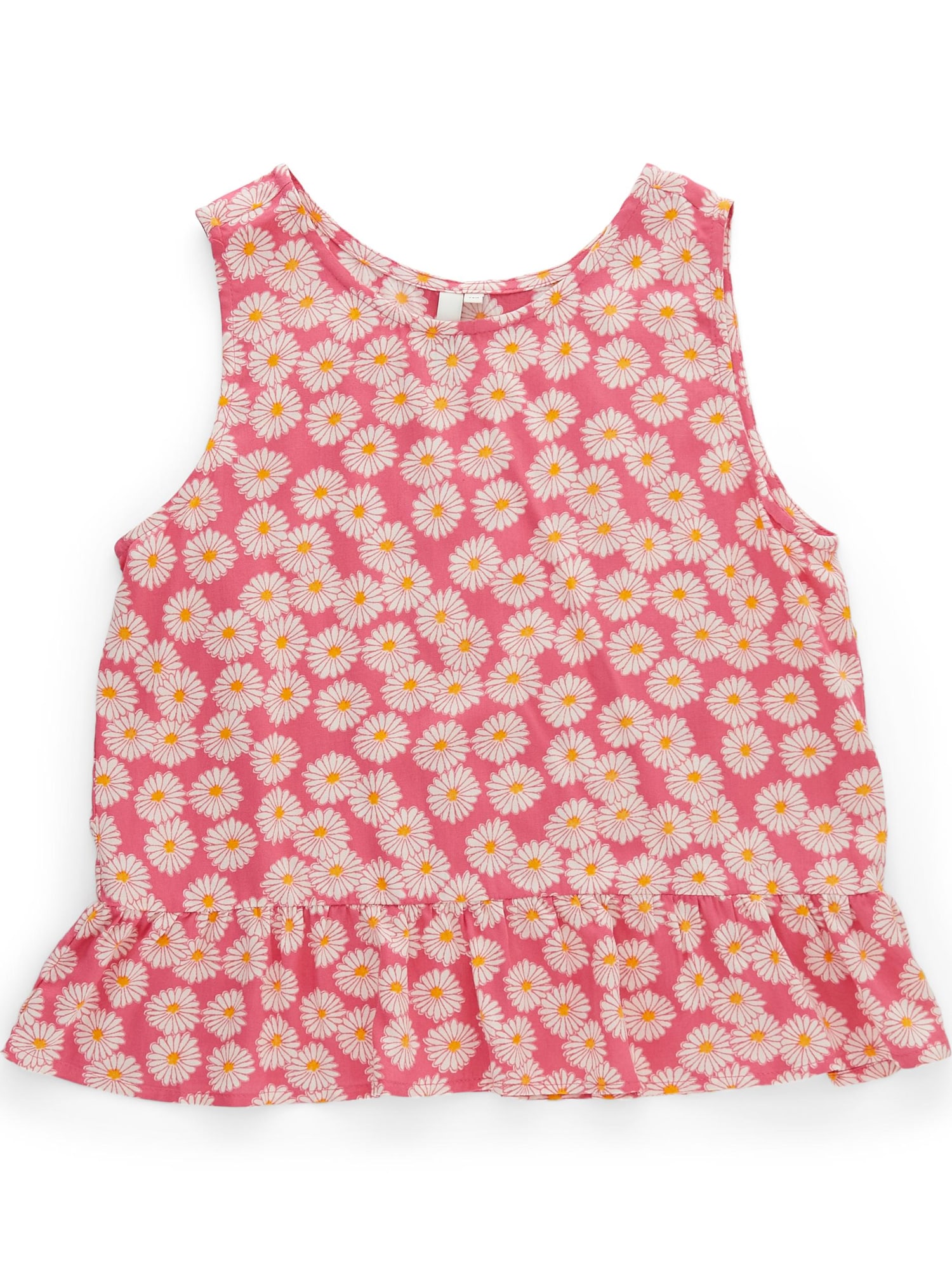 Pieces Kids Top 'Nya'  rumena / roza / bela