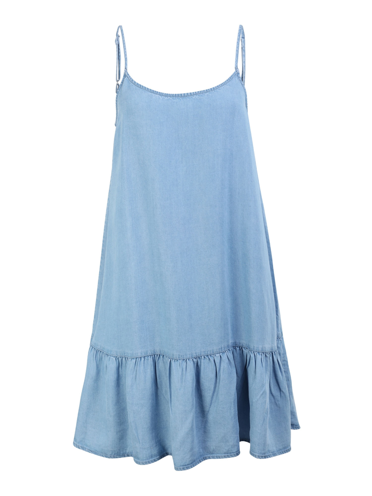 Pieces Petite Obleka 'VILMA'  moder denim