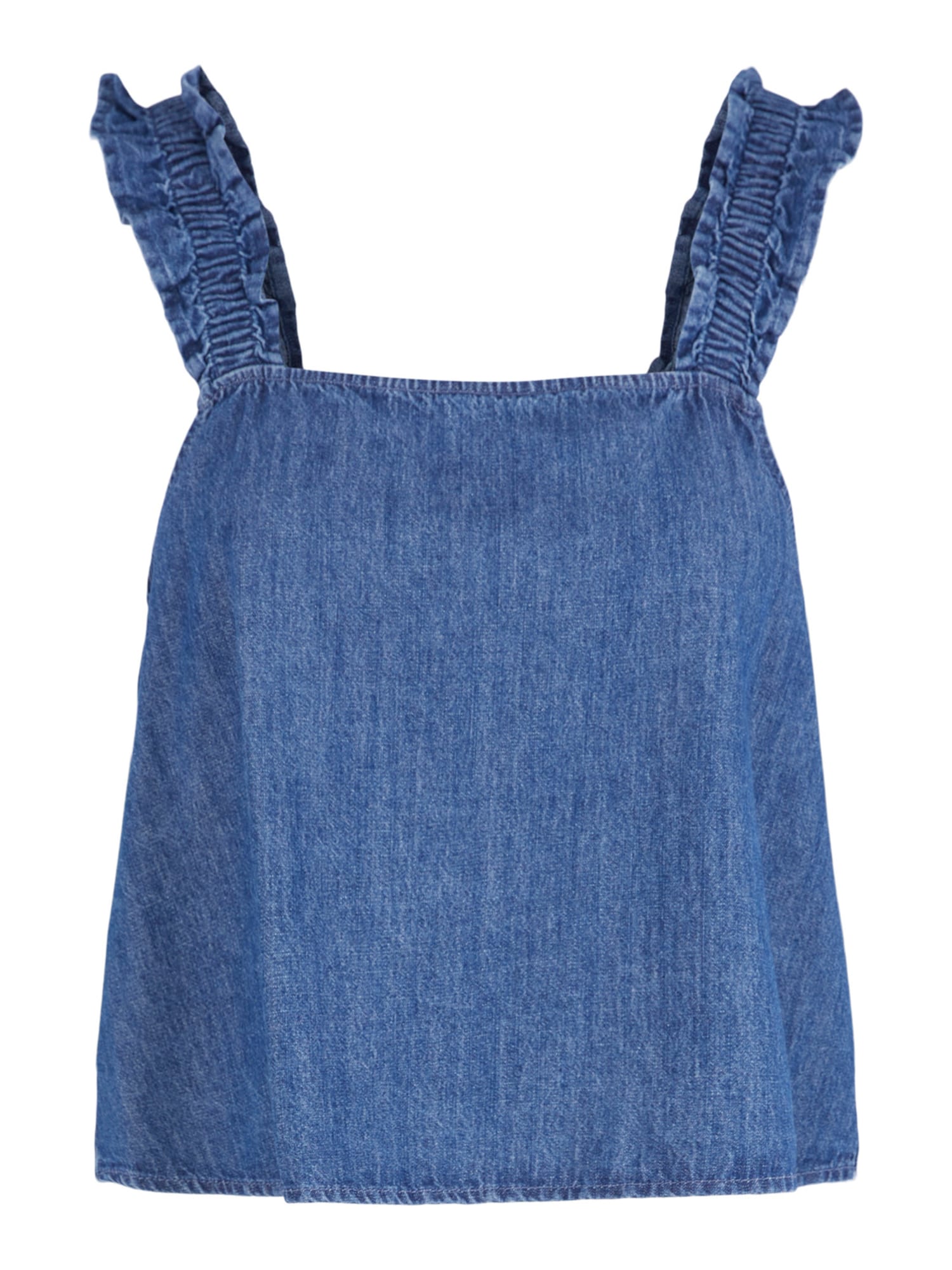 Pieces Petite Top 'HOPE'  temno modra