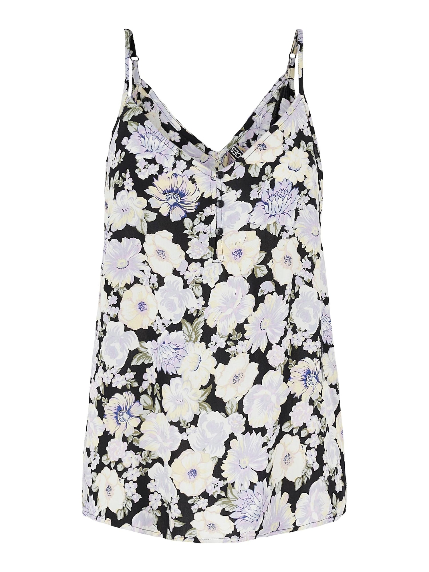 Pieces Petite Top 'Nya'  oliva / majnica / črna / off-bela